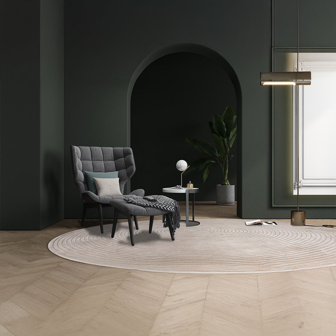 D300 Cm WOOL GREY Rug JH-22730 - Rugs - ebarza Furniture UAE | Shop Modern Furniture in Abu Dhabi & Dubai - مفروشات ايبازرا في الامارات | تسوق اثاث عصري وديكورات مميزة في دبي وابوظبي