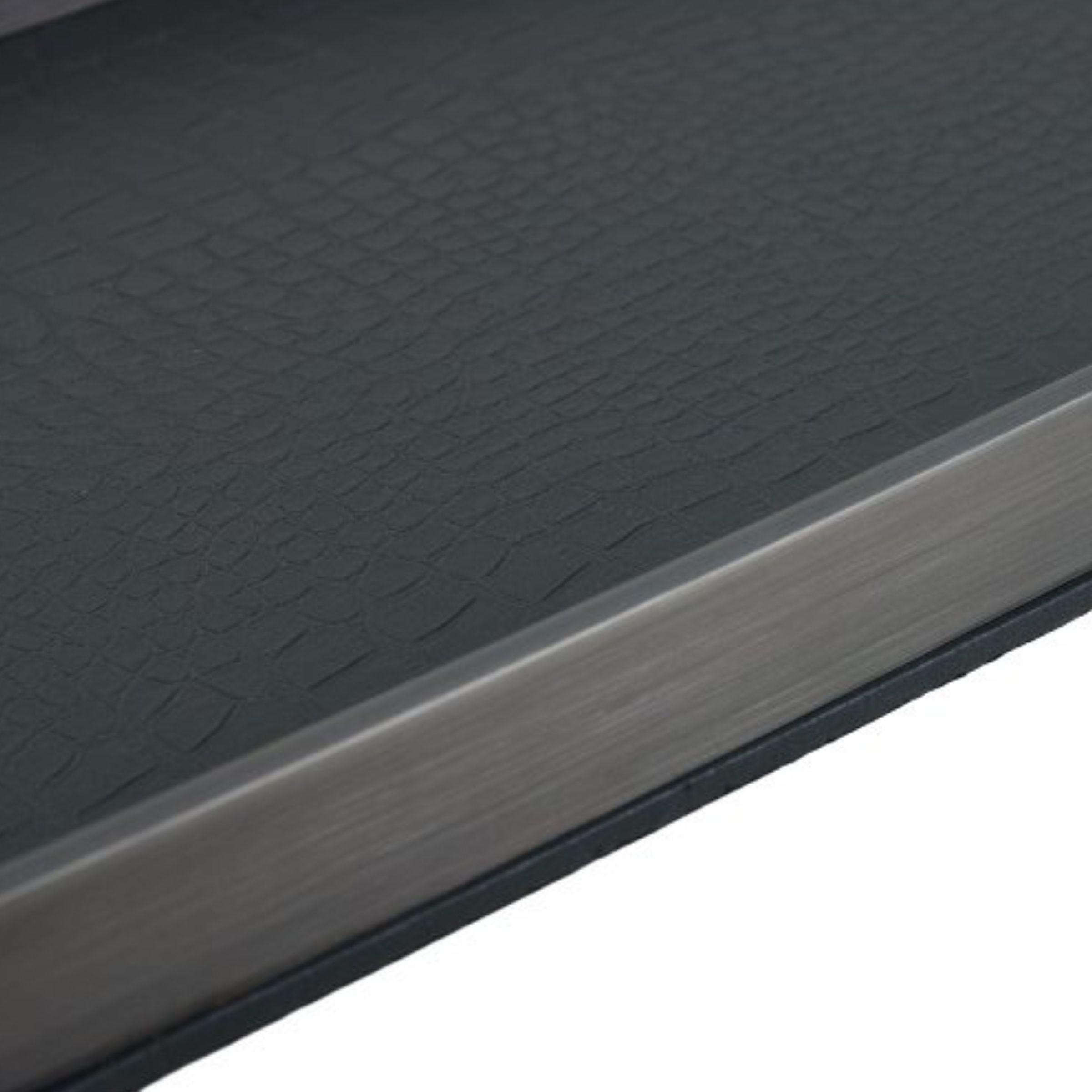 BLACK LEATHER DECORATIVE TRAY-L DD210938AL - Trays - ebarza Furniture UAE | Shop Modern Furniture in Abu Dhabi & Dubai - مفروشات ايبازرا في الامارات | تسوق اثاث عصري وديكورات مميزة في دبي وابوظبي