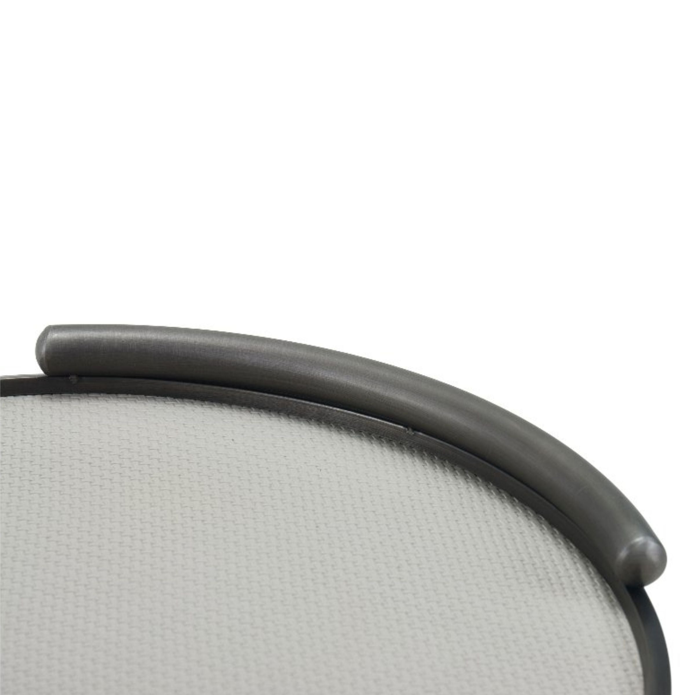 LIGHT GREY & BRUSHED METAL ROUND LEATHER TRAY DD210942A - Trays - ebarza Furniture UAE | Shop Modern Furniture in Abu Dhabi & Dubai - مفروشات ايبازرا في الامارات | تسوق اثاث عصري وديكورات مميزة في دبي وابوظبي