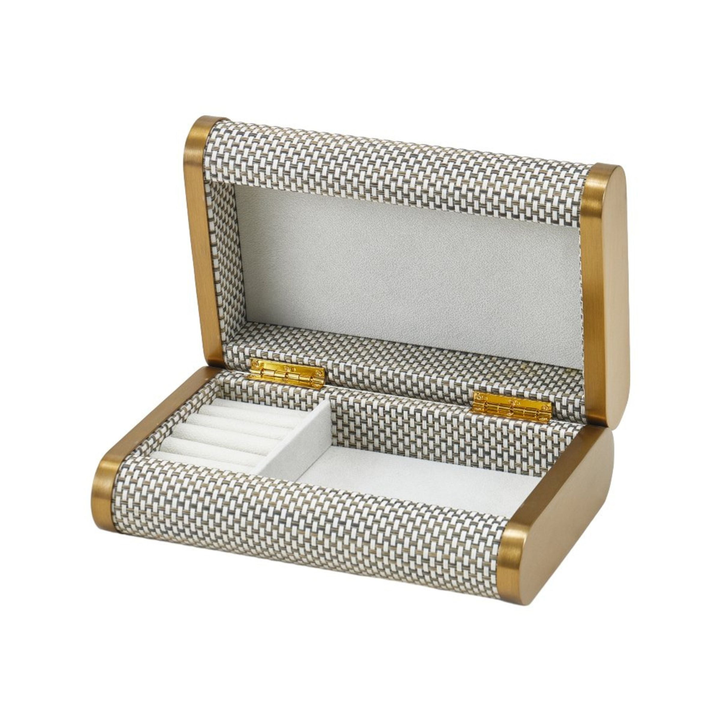 LIGHT BEIGE STORAGE BOX- S DH201215AS - Decorative Boxes - ebarza Furniture UAE | Shop Modern Furniture in Abu Dhabi & Dubai - مفروشات ايبازرا في الامارات | تسوق اثاث عصري وديكورات مميزة في دبي وابوظبي