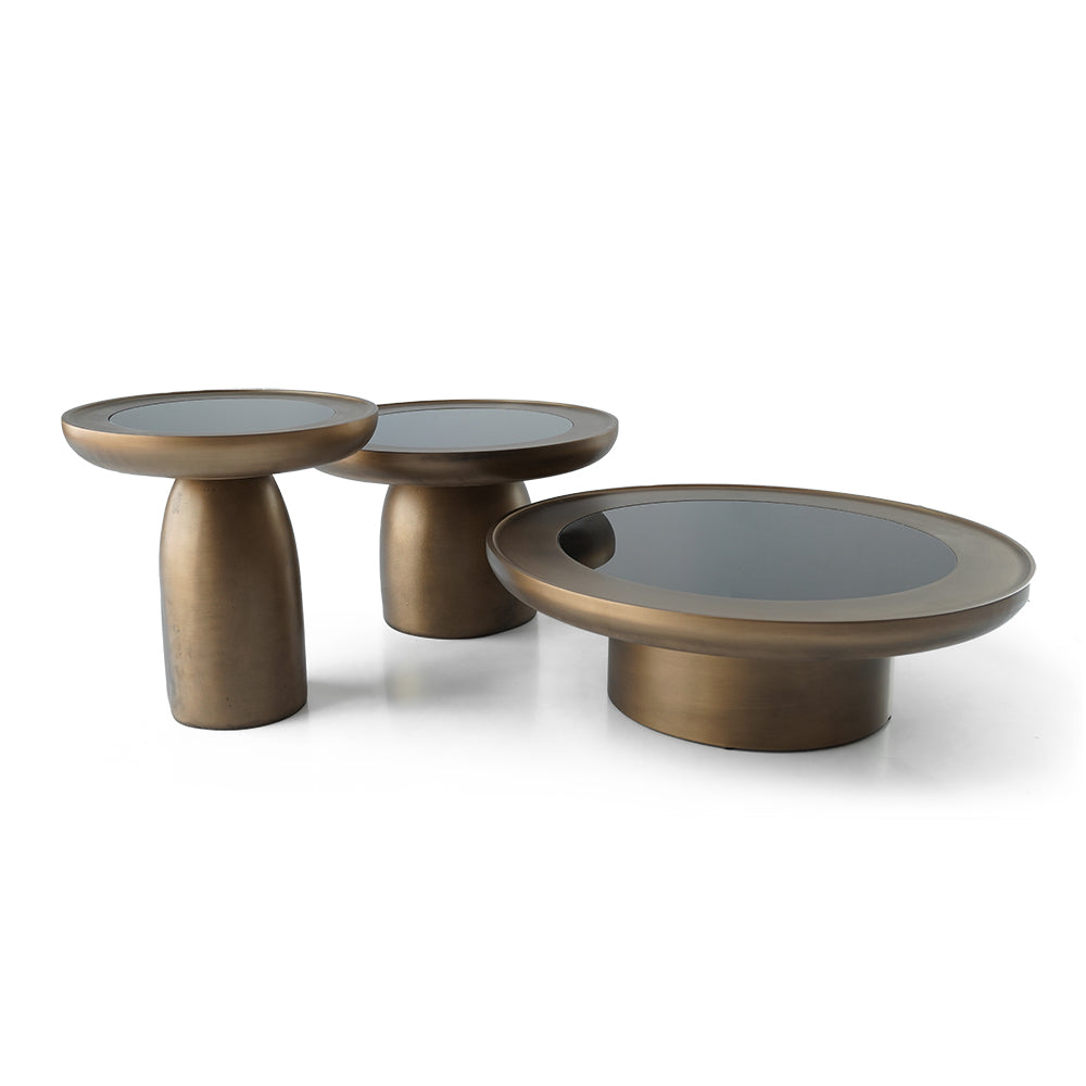 Boss Brass Side Table HW-BBS1ST - Side Tables - ebarza Furniture UAE | Shop Modern Furniture in Abu Dhabi & Dubai - مفروشات ايبازرا في الامارات | تسوق اثاث عصري وديكورات مميزة في دبي وابوظبي