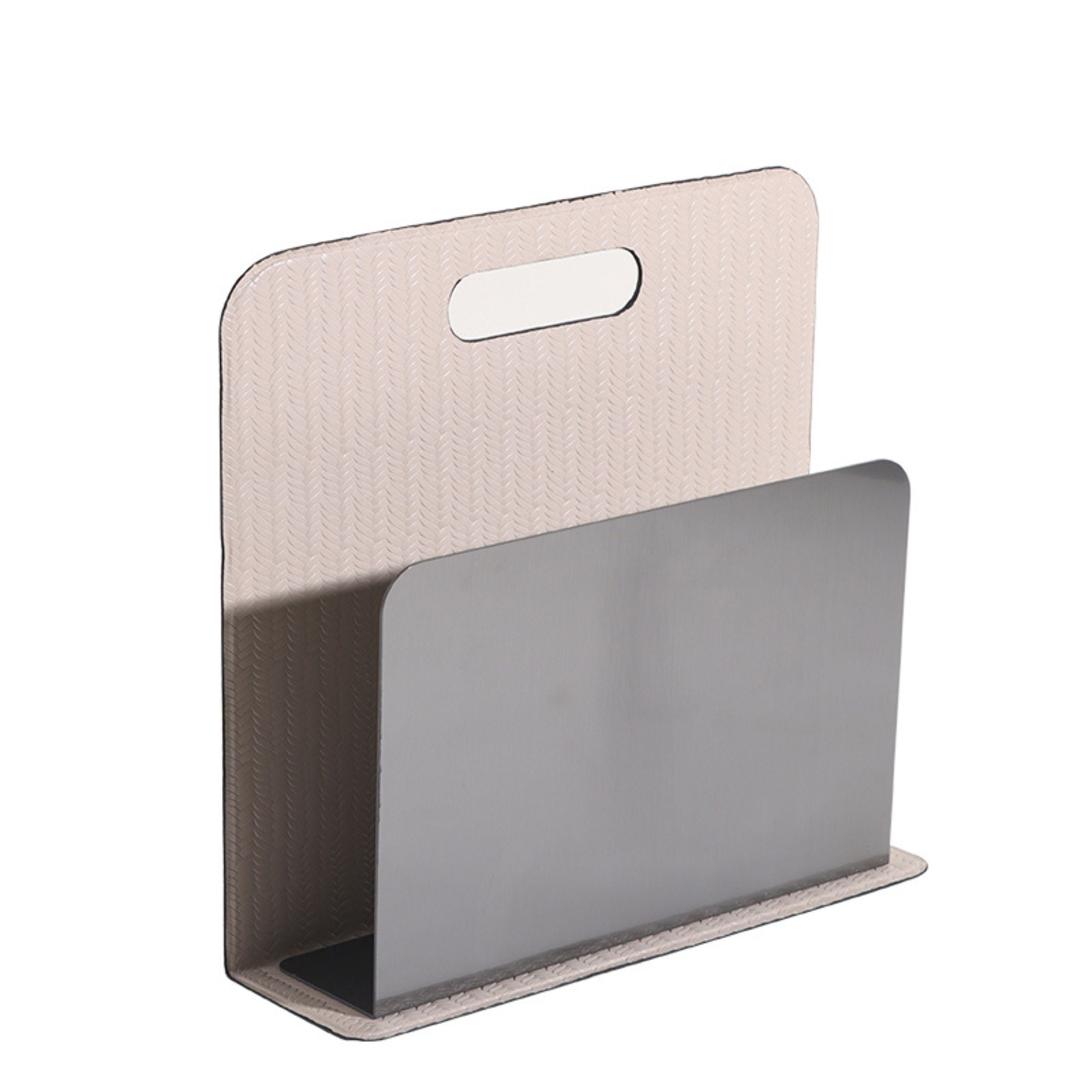 BLACK & BEIGE MAGAZINE RACK DW200850A - Bookends - ebarza Furniture UAE | Shop Modern Furniture in Abu Dhabi & Dubai - مفروشات ايبازرا في الامارات | تسوق اثاث عصري وديكورات مميزة في دبي وابوظبي