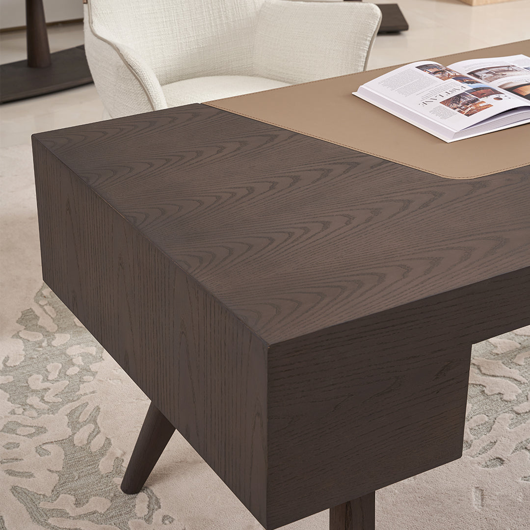 Desert Saddle Leather Office Desk BMBO-ST8026 - Dressers - ebarza Furniture UAE | Shop Modern Furniture in Abu Dhabi & Dubai - مفروشات ايبازرا في الامارات | تسوق اثاث عصري وديكورات مميزة في دبي وابوظبي