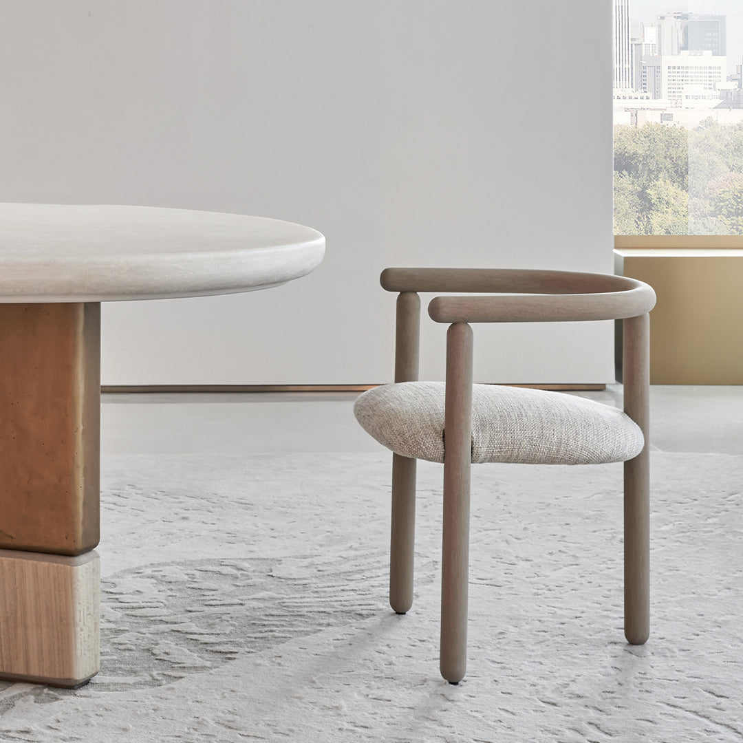 Grandeur Marble/Veneer Dining Table BMCJ-CT6006 - Dining Tables - ebarza Furniture UAE | Shop Modern Furniture in Abu Dhabi & Dubai - مفروشات ايبازرا في الامارات | تسوق اثاث عصري وديكورات مميزة في دبي وابوظبي