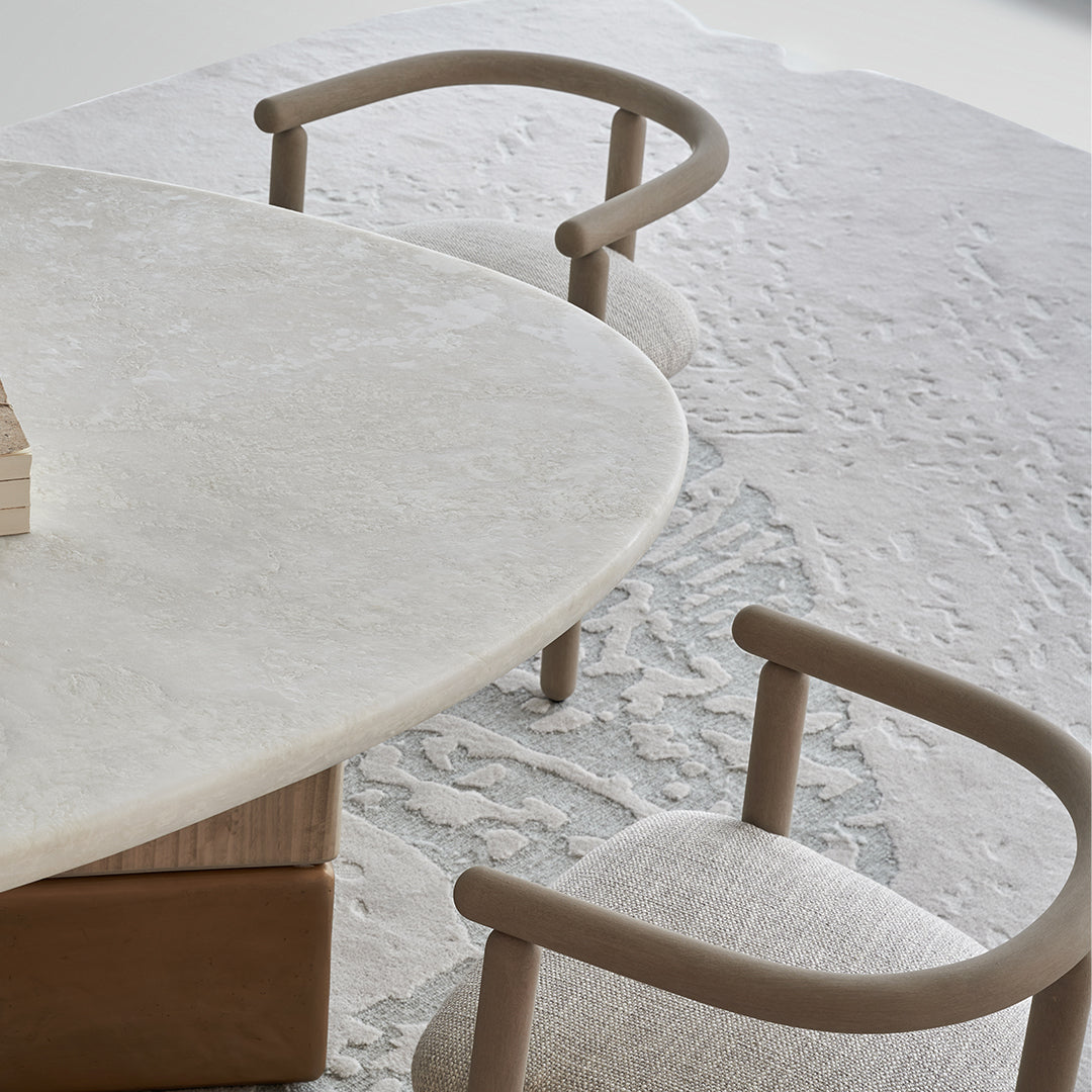 Grandeur Marble/Veneer Dining Table 180cm BMCJ-CT6073 - Dining Tables - ebarza Furniture UAE | Shop Modern Furniture in Abu Dhabi & Dubai - مفروشات ايبازرا في الامارات | تسوق اثاث عصري وديكورات مميزة في دبي وابوظبي