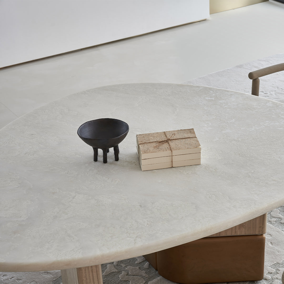 Grandeur Marble/Veneer Dining Table 180cm BMCJ-CT6073 - Dining Tables - ebarza Furniture UAE | Shop Modern Furniture in Abu Dhabi & Dubai - مفروشات ايبازرا في الامارات | تسوق اثاث عصري وديكورات مميزة في دبي وابوظبي
