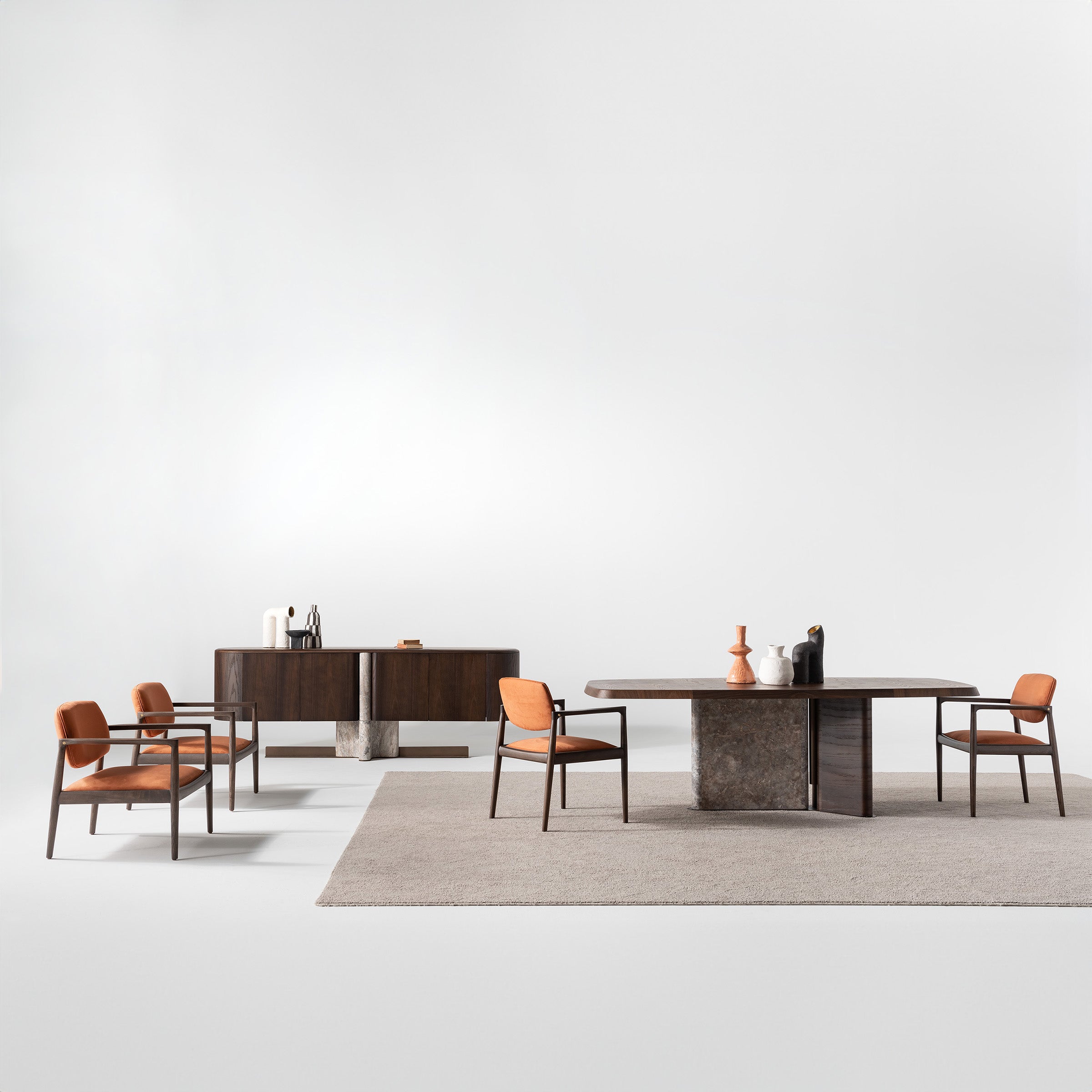ODEON DINING TABLE 2.78 OD-DT-001 - Dining Tables - ebarza Furniture UAE | Shop Modern Furniture in Abu Dhabi & Dubai - مفروشات ايبازرا في الامارات | تسوق اثاث عصري وديكورات مميزة في دبي وابوظبي