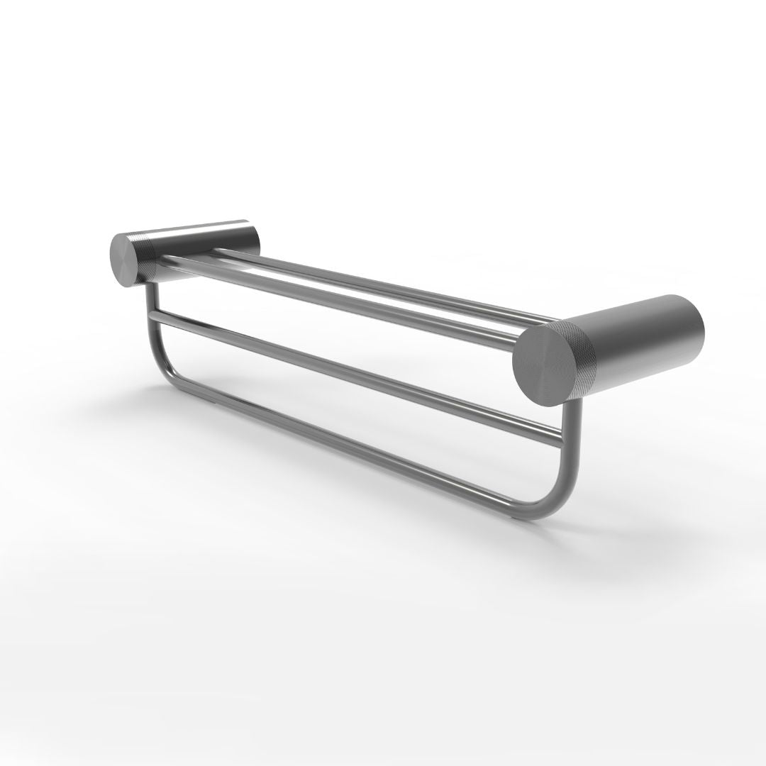 Double Bathtowel Shelf - 60cm - 901 15ABCG - Bathroom Accessories - ebarza Furniture UAE | Shop Modern Furniture in Abu Dhabi & Dubai - مفروشات ايبازرا في الامارات | تسوق اثاث عصري وديكورات مميزة في دبي وابوظبي