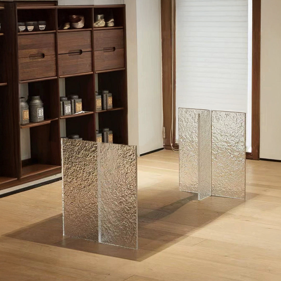 Set of 2 Acrylic T-Style Table Legs Transparent - Table bases - ebarza Furniture UAE | Shop Modern Furniture in Abu Dhabi & Dubai - مفروشات ايبازرا في الامارات | تسوق اثاث عصري وديكورات مميزة في دبي وابوظبي