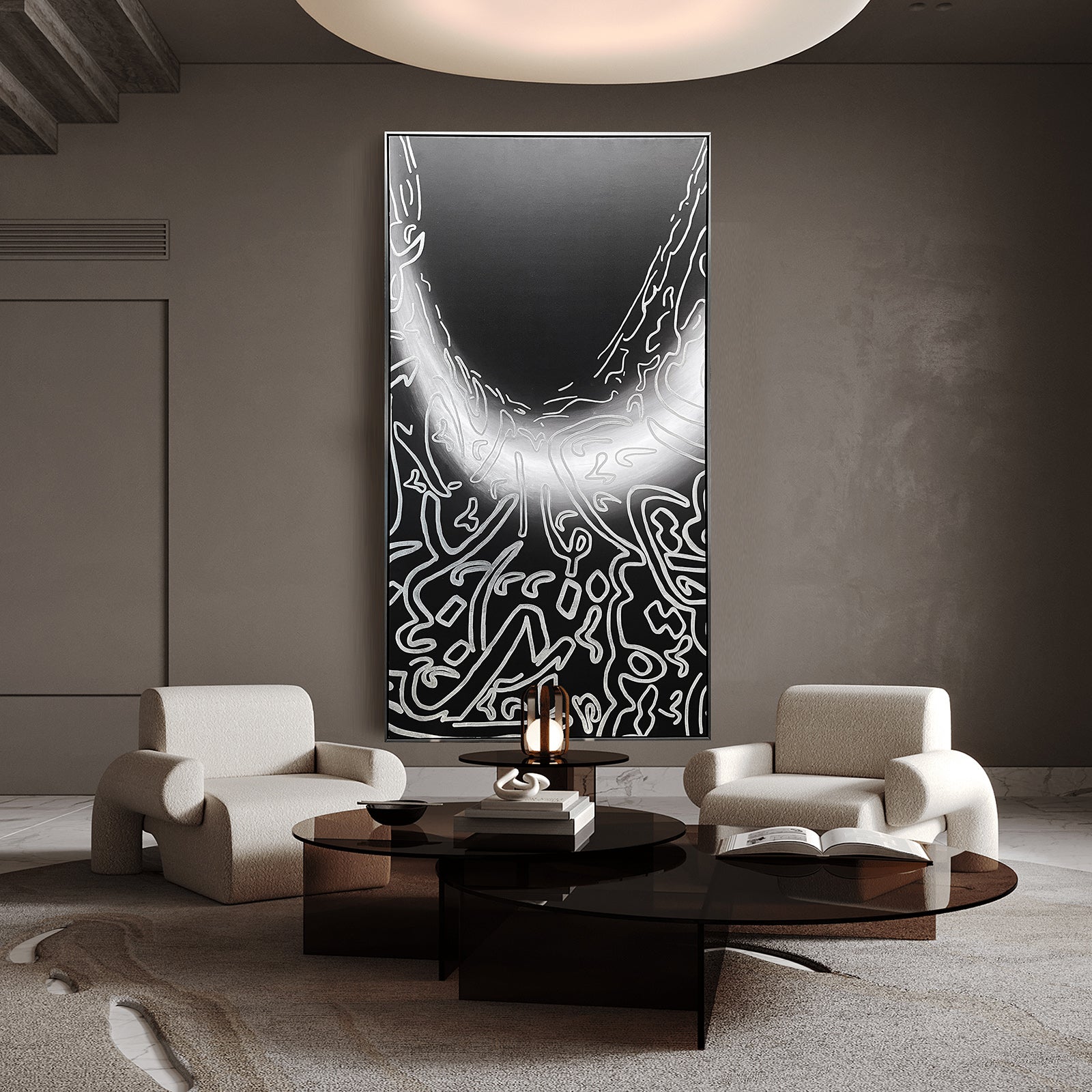 3D Dubai Future Museum Art Painting With Frame Cm SOASAMPLE0002--160X80 - Paintings - ebarza Furniture UAE | Shop Modern Furniture in Abu Dhabi & Dubai - مفروشات ايبازرا في الامارات | تسوق اثاث عصري وديكورات مميزة في دبي وابوظبي