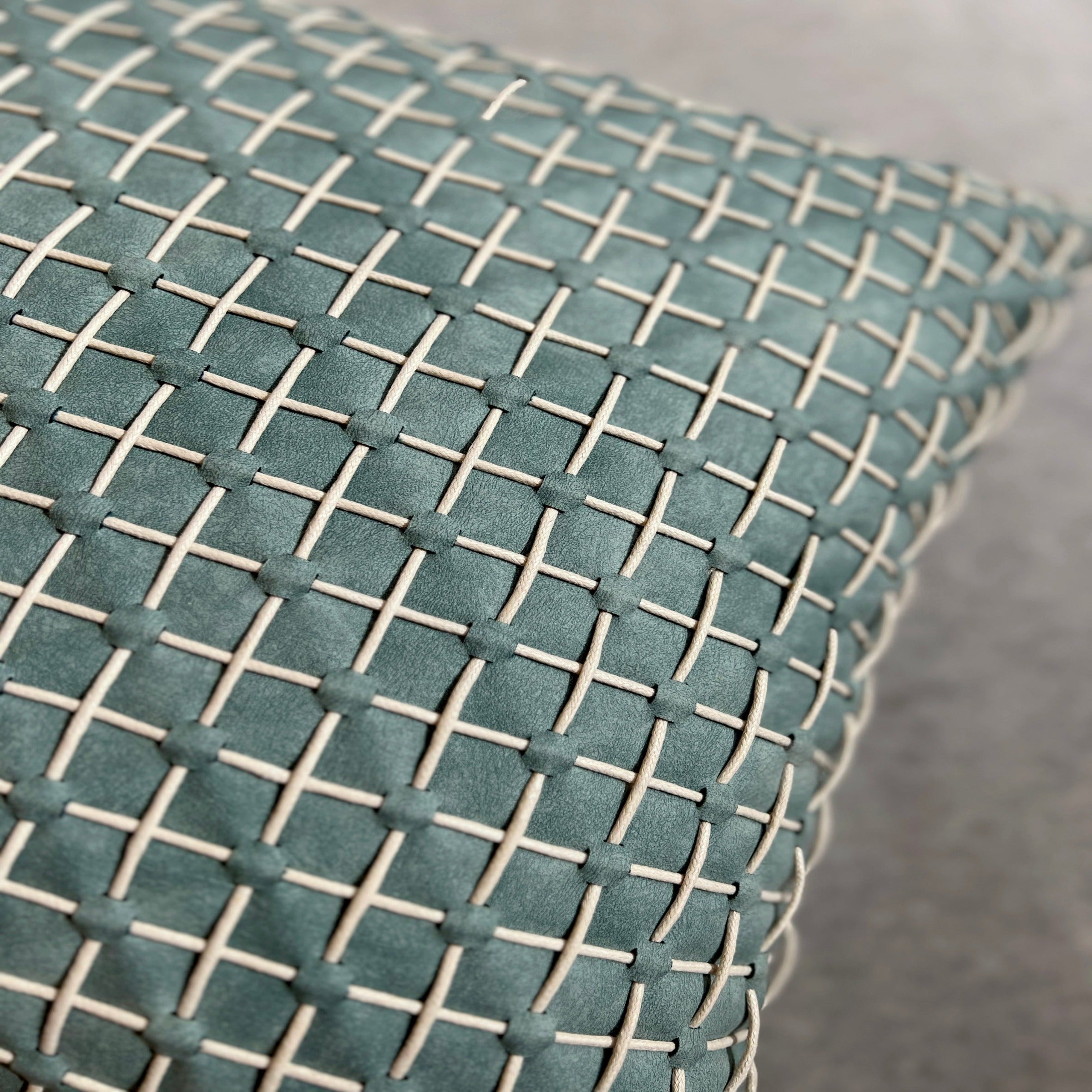 45*45 SKJG Pearl Imitation Leather Cushion - ECC122 - Cushions - ebarza Furniture UAE | Shop Modern Furniture in Abu Dhabi & Dubai - مفروشات ايبازرا في الامارات | تسوق اثاث عصري وديكورات مميزة في دبي وابوظبي