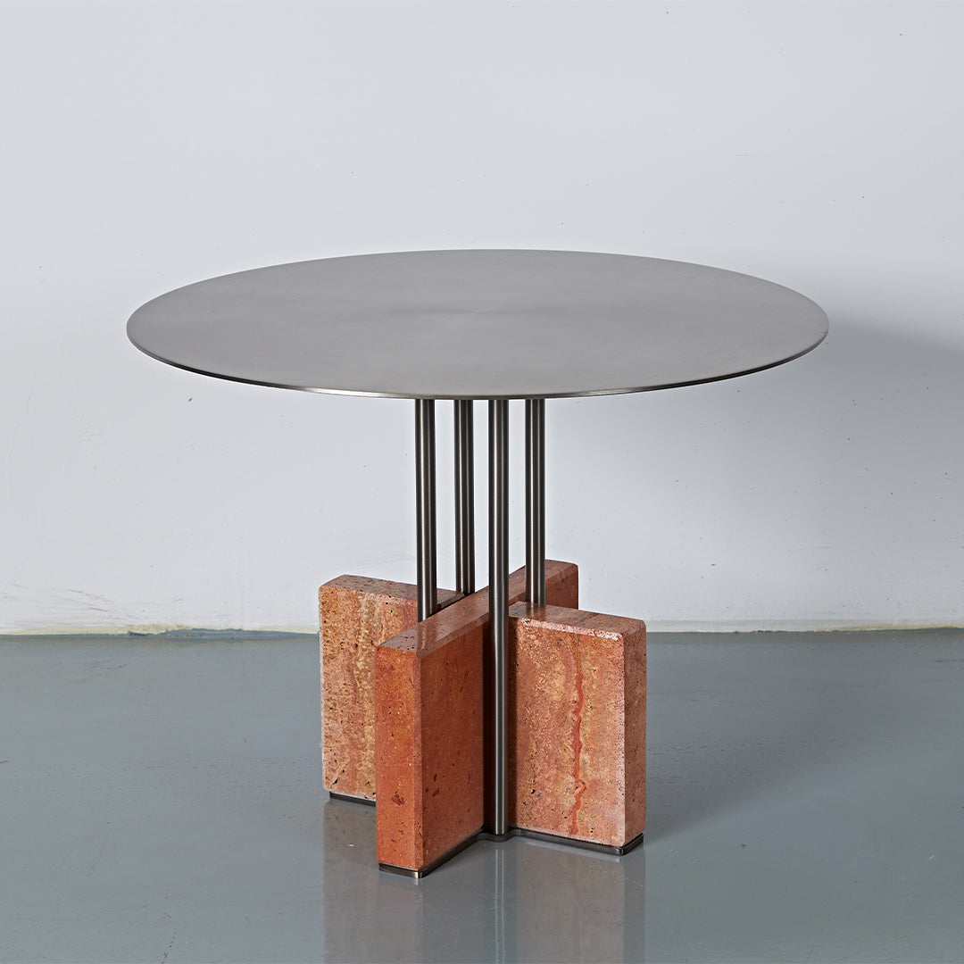 Elysian Travertine Coffee Table JA043-B - Coffee Tables - ebarza Furniture UAE | Shop Modern Furniture in Abu Dhabi & Dubai - مفروشات ايبازرا في الامارات | تسوق اثاث عصري وديكورات مميزة في دبي وابوظبي