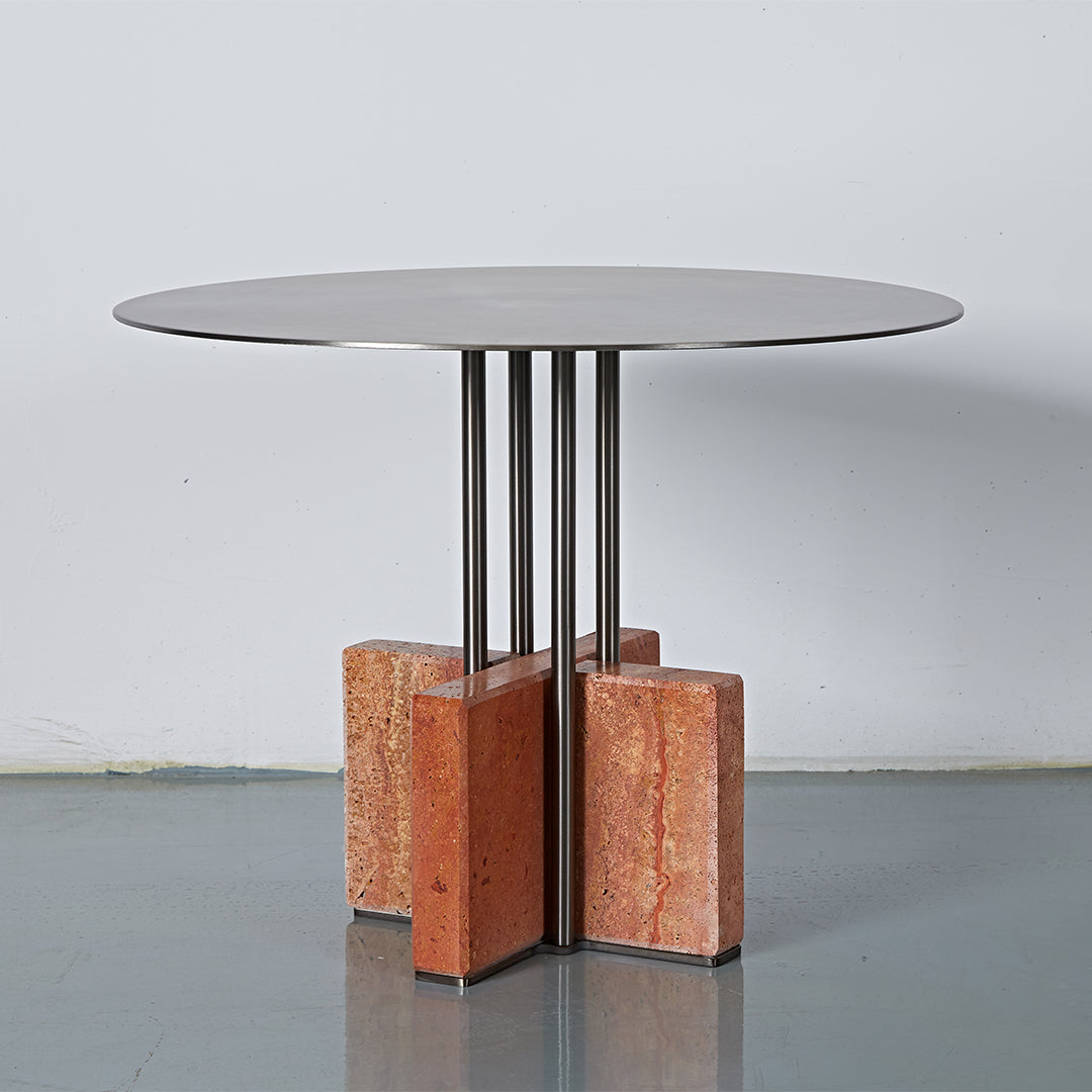 Elysian Travertine Coffee Table JA043-B - Coffee Tables - ebarza Furniture UAE | Shop Modern Furniture in Abu Dhabi & Dubai - مفروشات ايبازرا في الامارات | تسوق اثاث عصري وديكورات مميزة في دبي وابوظبي