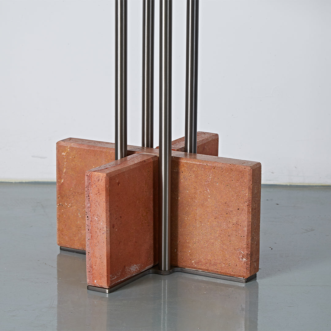 Elysian Travertine Dining Table JA043-C - Dining Tables - ebarza Furniture UAE | Shop Modern Furniture in Abu Dhabi & Dubai - مفروشات ايبازرا في الامارات | تسوق اثاث عصري وديكورات مميزة في دبي وابوظبي