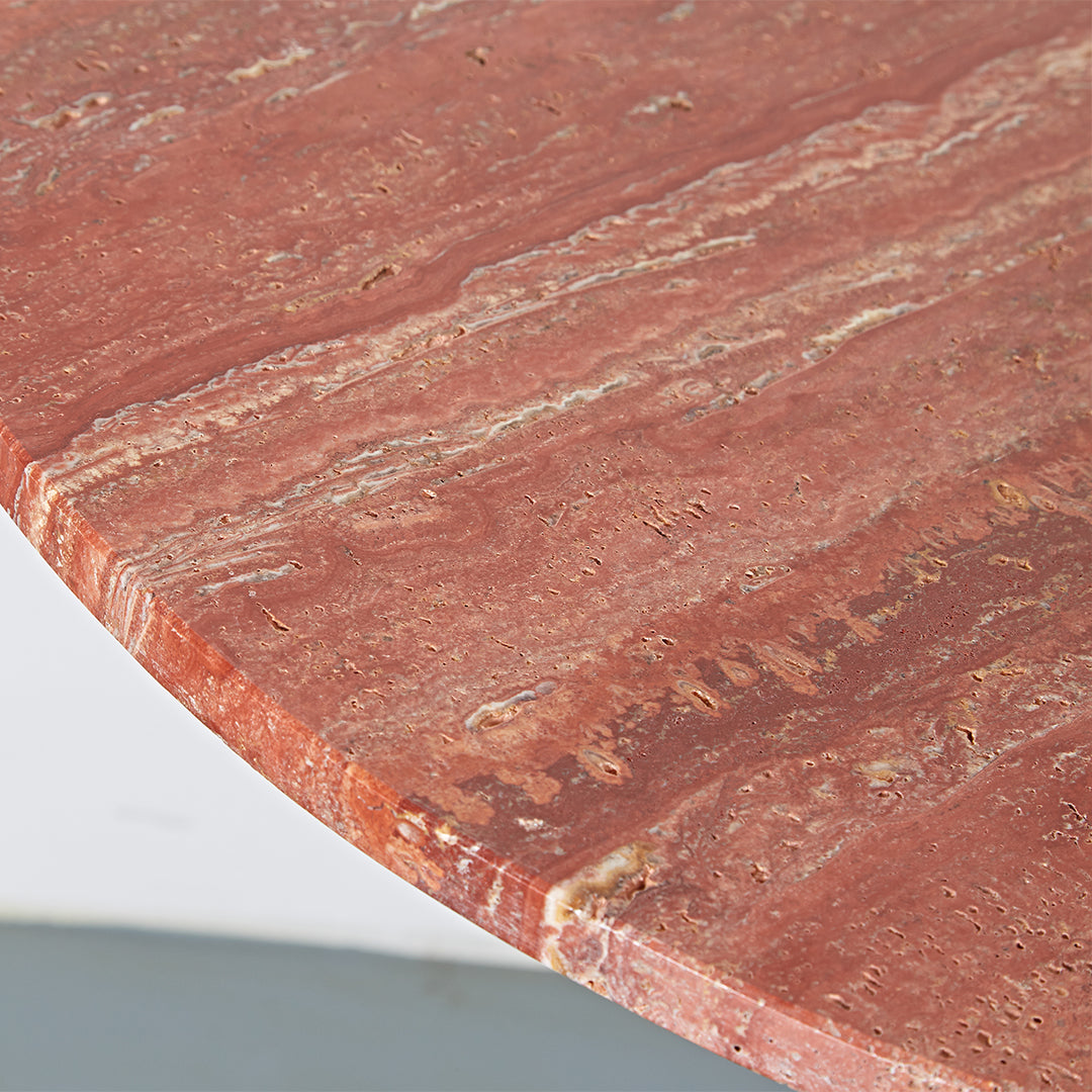 Elysian Travertine Dining Table JA043-C - Dining Tables - ebarza Furniture UAE | Shop Modern Furniture in Abu Dhabi & Dubai - مفروشات ايبازرا في الامارات | تسوق اثاث عصري وديكورات مميزة في دبي وابوظبي