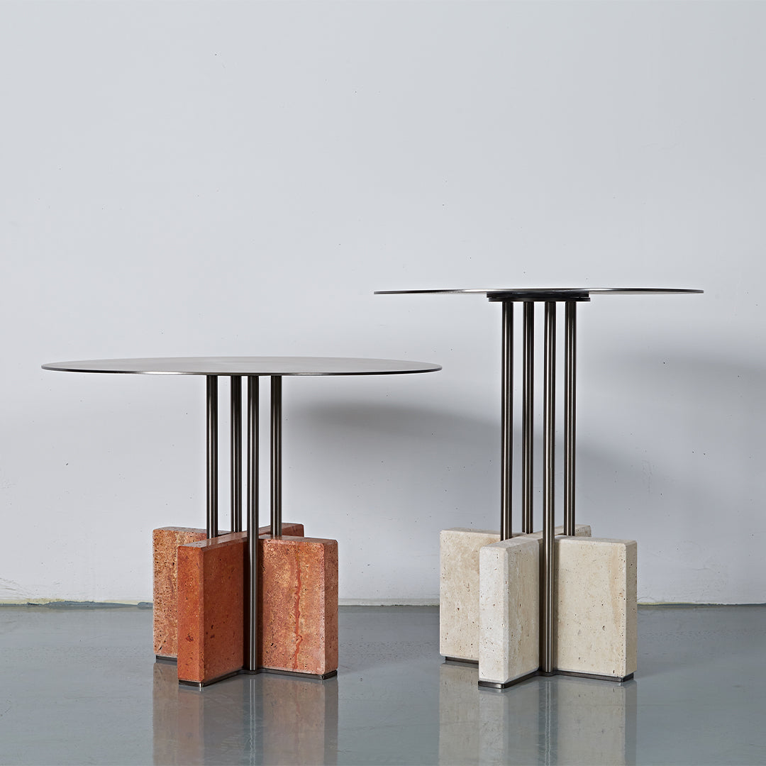 Elysian Travertine Coffee Table JA043-B - Coffee Tables - ebarza Furniture UAE | Shop Modern Furniture in Abu Dhabi & Dubai - مفروشات ايبازرا في الامارات | تسوق اثاث عصري وديكورات مميزة في دبي وابوظبي