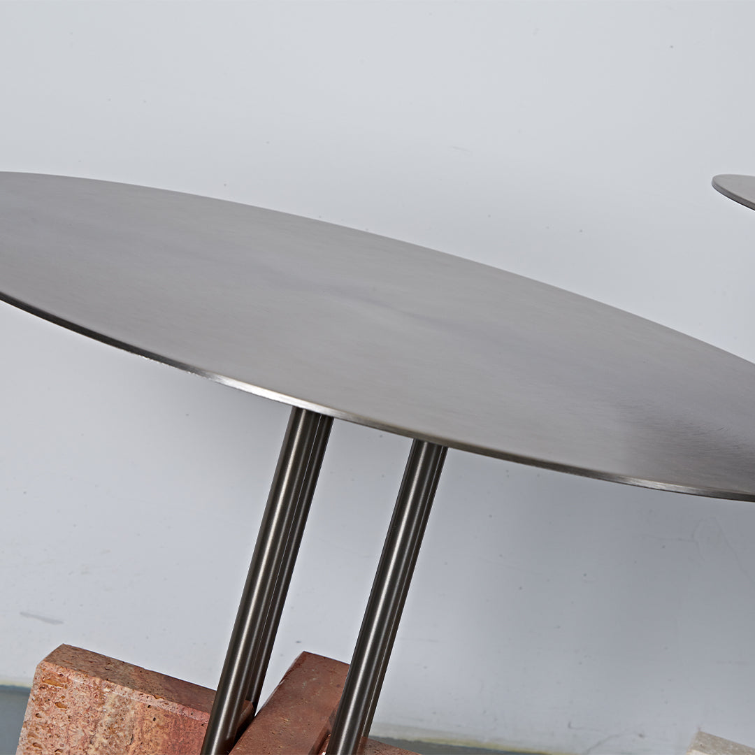 Elysian Travertine Coffee Table JA043-B - Coffee Tables - ebarza Furniture UAE | Shop Modern Furniture in Abu Dhabi & Dubai - مفروشات ايبازرا في الامارات | تسوق اثاث عصري وديكورات مميزة في دبي وابوظبي