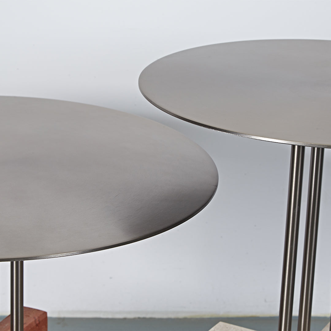 Elysian Travertine Coffee Table JA043-B - Coffee Tables - ebarza Furniture UAE | Shop Modern Furniture in Abu Dhabi & Dubai - مفروشات ايبازرا في الامارات | تسوق اثاث عصري وديكورات مميزة في دبي وابوظبي