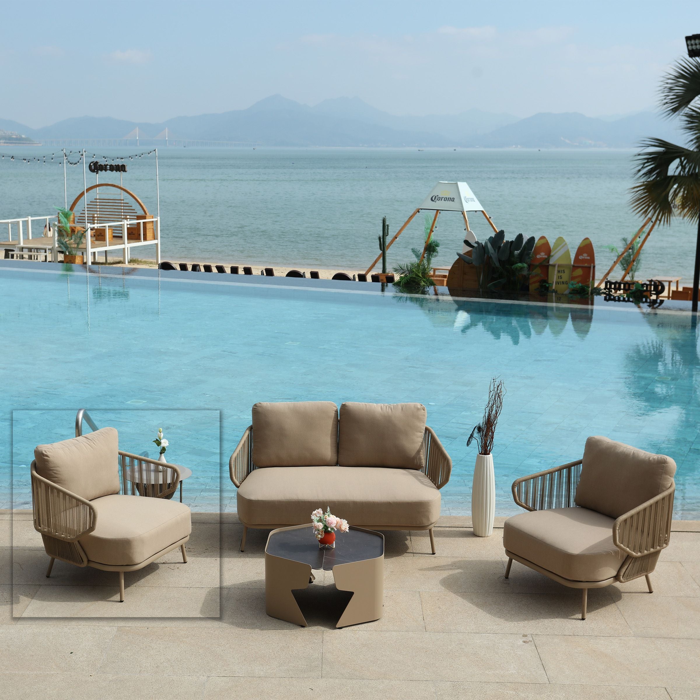 Embrace Outdoor Armchair MYX-SOFA030 - Outdoor Chairs - ebarza Furniture UAE | Shop Modern Furniture in Abu Dhabi & Dubai - مفروشات ايبازرا في الامارات | تسوق اثاث عصري وديكورات مميزة في دبي وابوظبي