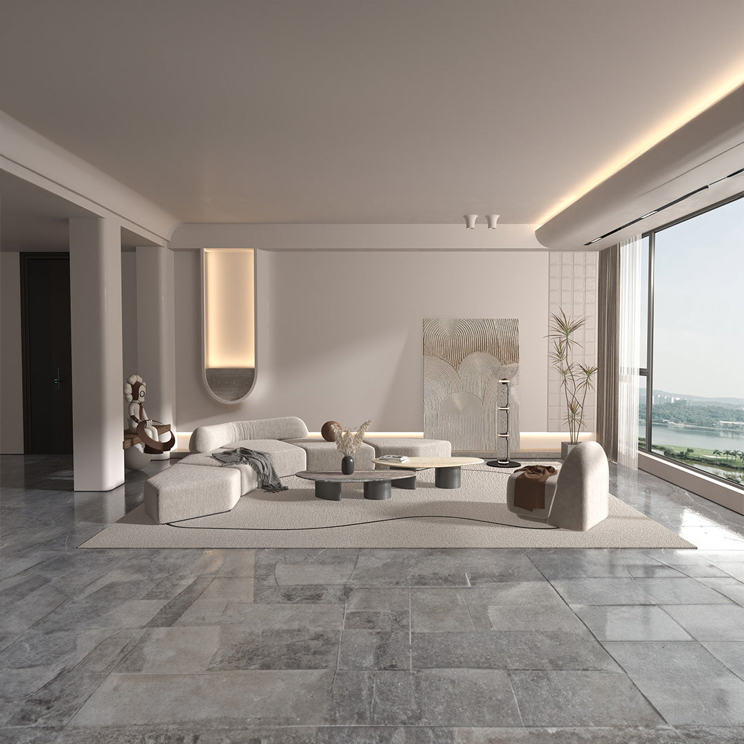 Pre-order 90 Days Delivery Ephesus Travertine Side Table - EB03ST - Side Tables - ebarza Furniture UAE | Shop Modern Furniture in Abu Dhabi & Dubai - مفروشات ايبازرا في الامارات | تسوق اثاث عصري وديكورات مميزة في دبي وابوظبي