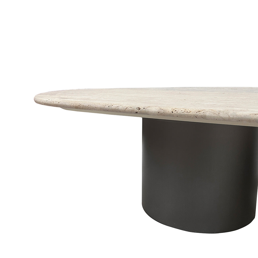 Pre-order 90 Days Delivery Ephesus Travertine Side Table - EB03ST - Side Tables - ebarza Furniture UAE | Shop Modern Furniture in Abu Dhabi & Dubai - مفروشات ايبازرا في الامارات | تسوق اثاث عصري وديكورات مميزة في دبي وابوظبي