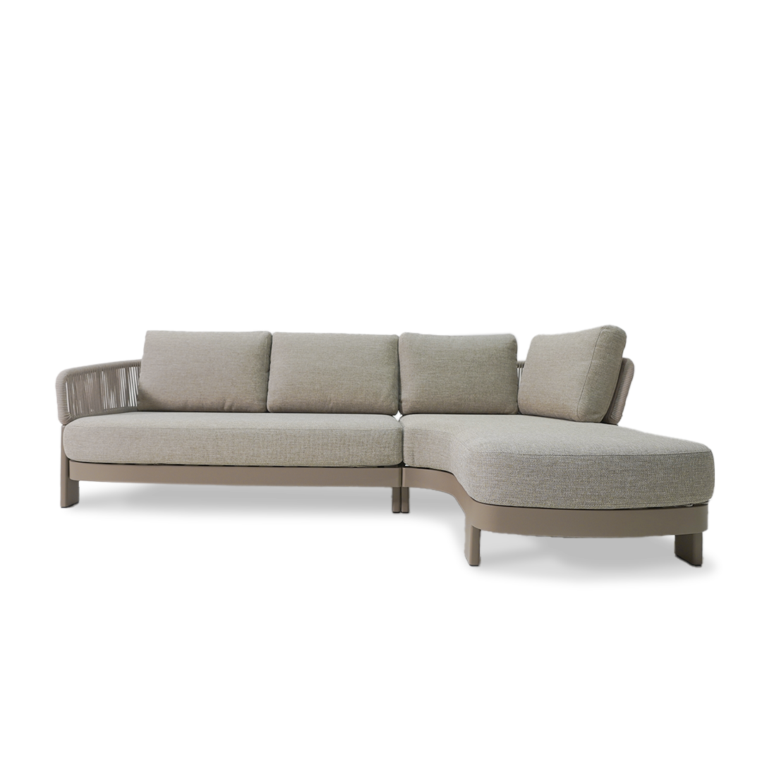 Pre-order 75 Days Delivery Cayenne Outdoor Sofa in 2-Seater and Right Relax Module - AS5882N88ROP+AC5882N86ROP -  Outdoor Sofas - ebarza Furniture UAE | Shop Modern Furniture in Abu Dhabi & Dubai - مفروشات ايبازرا في الامارات | تسوق اثاث عصري وديكورات مميزة في دبي وابوظبي