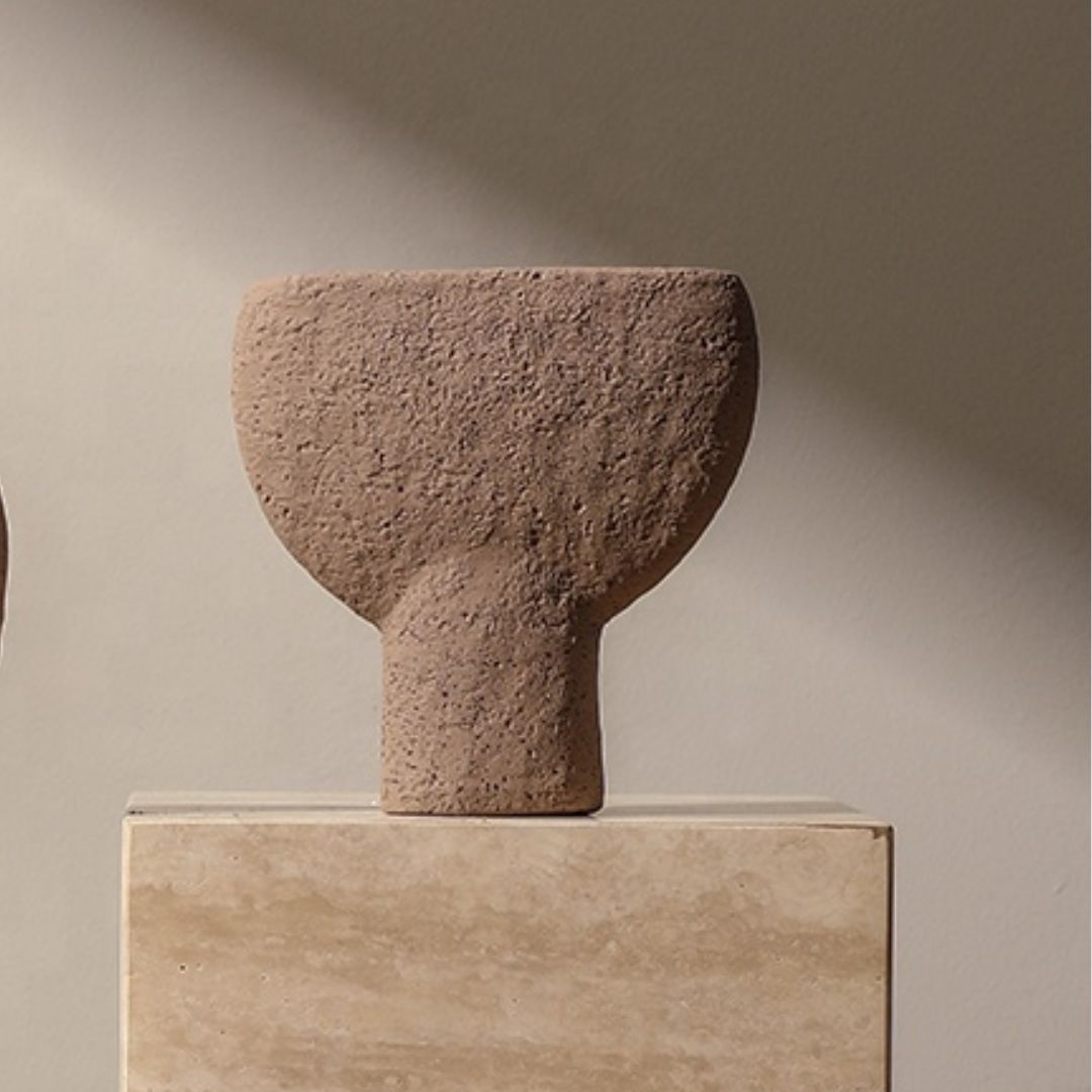 Flat Bell Vase-B FF-SN24024B -  Vases - ebarza Furniture UAE | Shop Modern Furniture in Abu Dhabi & Dubai - مفروشات ايبازرا في الامارات | تسوق اثاث عصري وديكورات مميزة في دبي وابوظبي