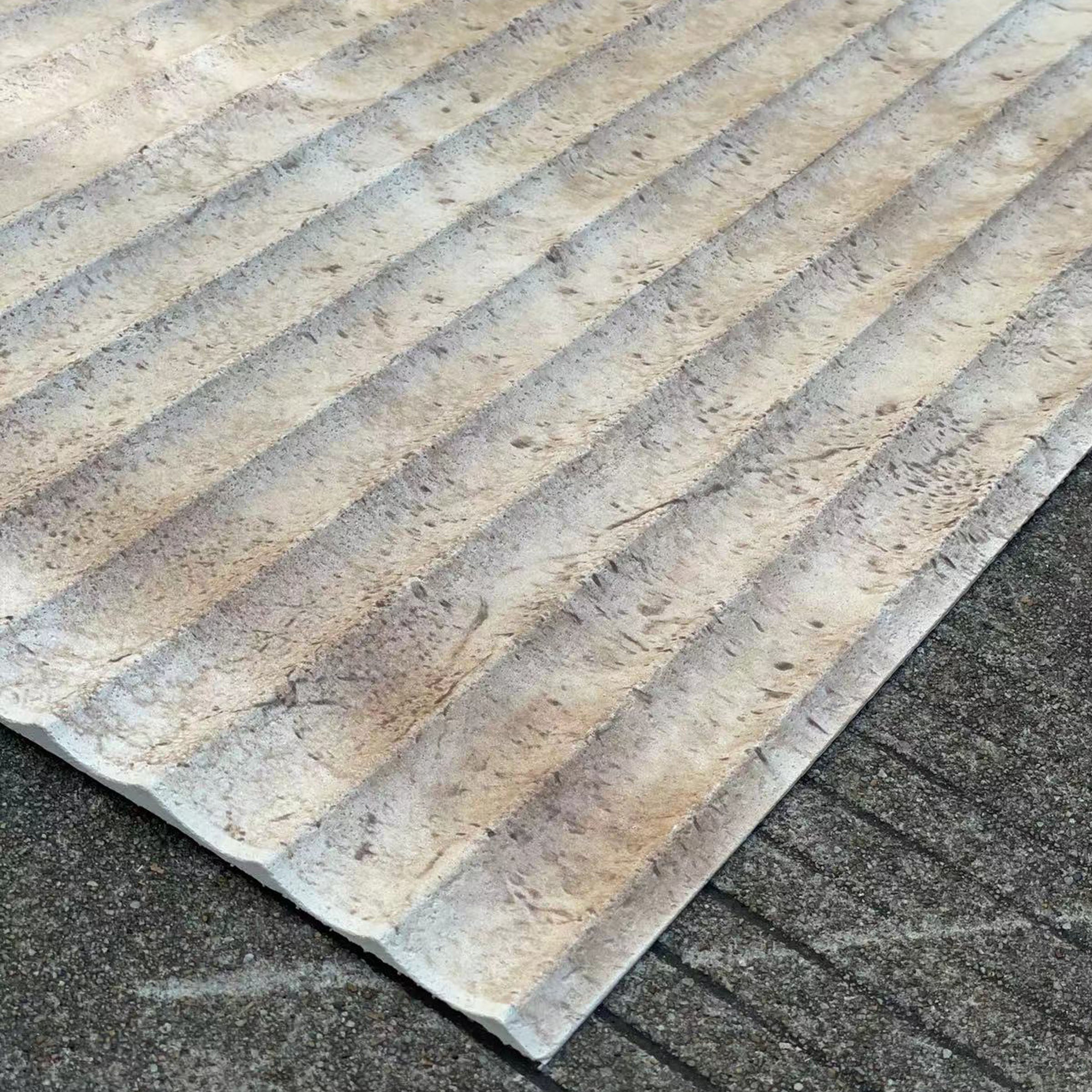 Sample of Flex Stone Cladding Dolomitic Marble Pillar brownish yellow-Sample -  Wall panels samples - ebarza Furniture UAE | Shop Modern Furniture in Abu Dhabi & Dubai - مفروشات ايبازرا في الامارات | تسوق اثاث عصري وديكورات مميزة في دبي وابوظبي
