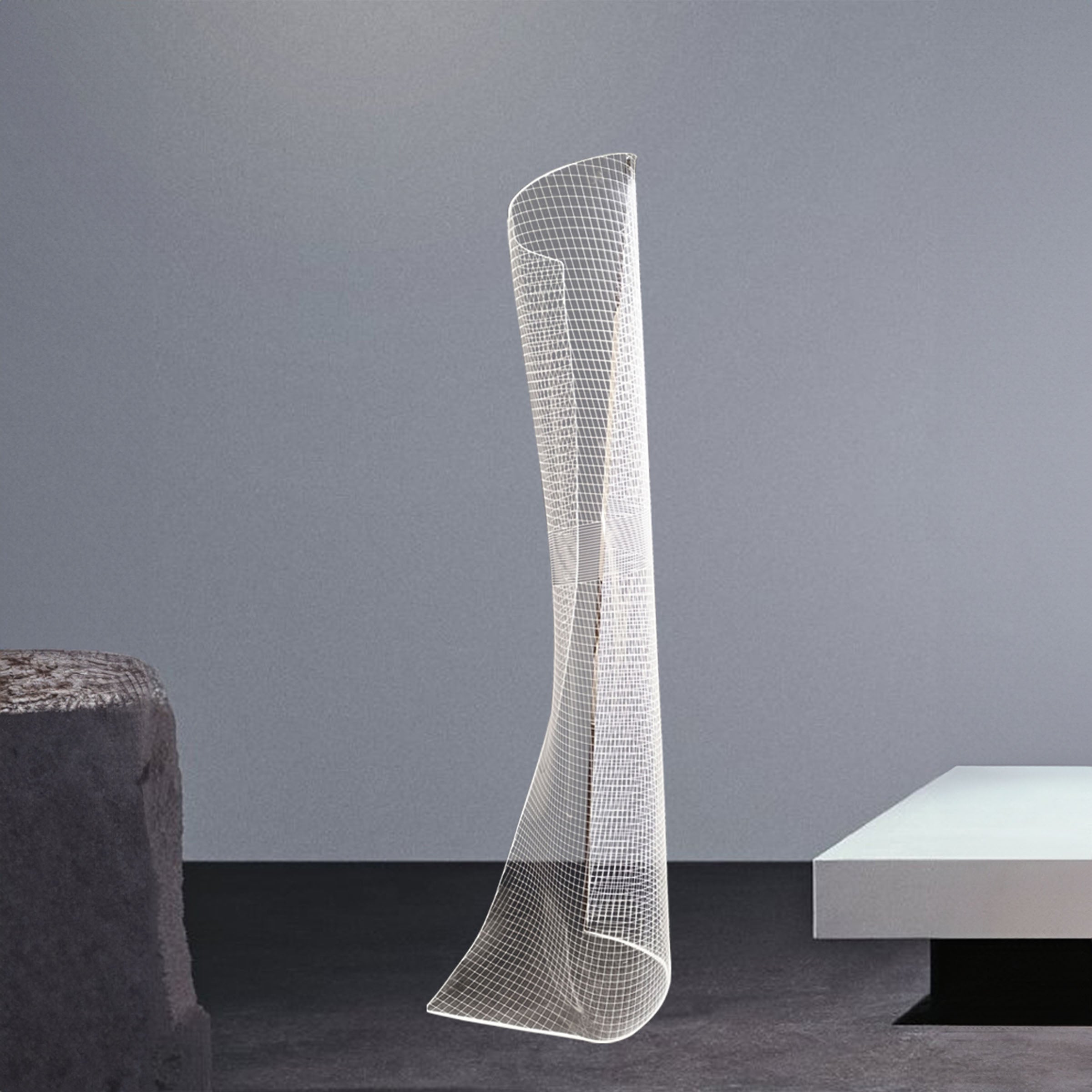 Transparent Torso Floor Lamp MA05706F-001 - Floor Lamps - ebarza Furniture UAE | Shop Modern Furniture in Abu Dhabi & Dubai - مفروشات ايبازرا في الامارات | تسوق اثاث عصري وديكورات مميزة في دبي وابوظبي