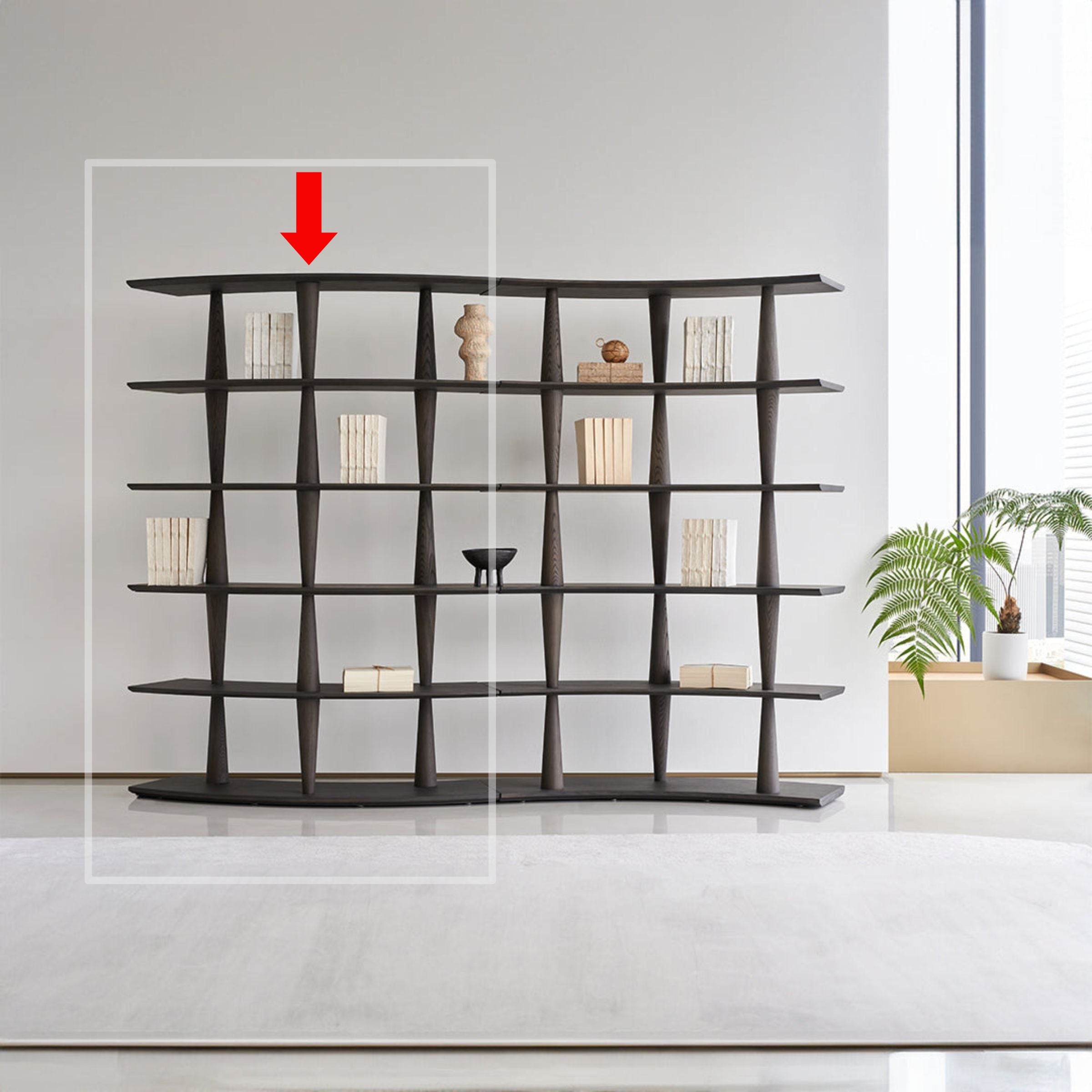 Nexus Shelf Ash Wood Italian Grey - BMS-SJ-517 - Shelves - ebarza Furniture UAE | Shop Modern Furniture in Abu Dhabi & Dubai - مفروشات ايبازرا في الامارات | تسوق اثاث عصري وديكورات مميزة في دبي وابوظبي