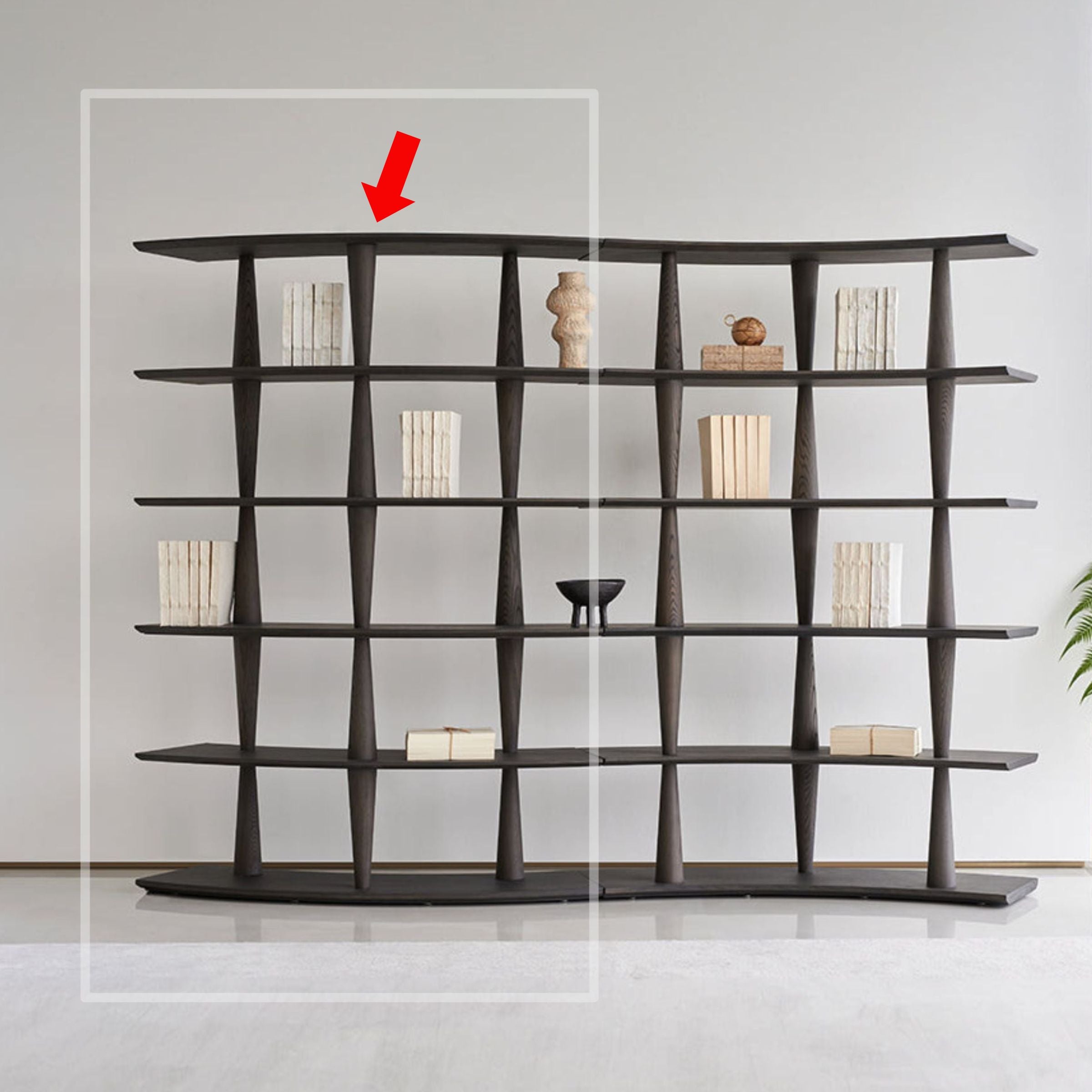 Nexus Shelf Ash Wood Italian Grey - BMS-SJ-517 - Shelves - ebarza Furniture UAE | Shop Modern Furniture in Abu Dhabi & Dubai - مفروشات ايبازرا في الامارات | تسوق اثاث عصري وديكورات مميزة في دبي وابوظبي