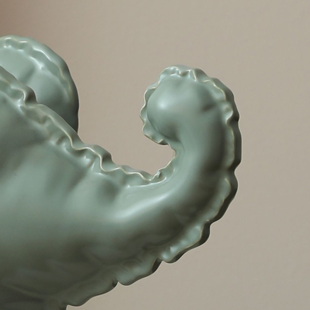 Funny Little Ceramic Elephant -A FD-D25075A - Home Decor Figurines - ebarza Furniture UAE | Shop Modern Furniture in Abu Dhabi & Dubai - مفروشات ايبازرا في الامارات | تسوق اثاث عصري وديكورات مميزة في دبي وابوظبي