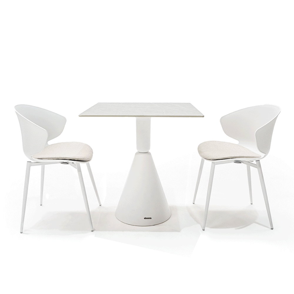 Dining Chair 90Chair-White -  Chairs - ebarza Furniture UAE | Shop Modern Furniture in Abu Dhabi & Dubai - مفروشات ايبازرا في الامارات | تسوق اثاث عصري وديكورات مميزة في دبي وابوظبي