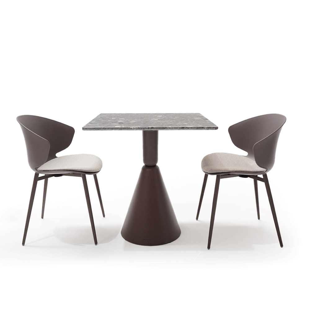 Dining Chair 90Chair-Coffee -  Chairs - ebarza Furniture UAE | Shop Modern Furniture in Abu Dhabi & Dubai - مفروشات ايبازرا في الامارات | تسوق اثاث عصري وديكورات مميزة في دبي وابوظبي