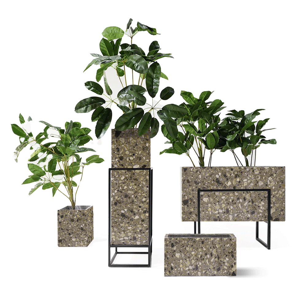 Terrazzo Planter Box 307-N0272 -  Planter Boxes - ebarza Furniture UAE | Shop Modern Furniture in Abu Dhabi & Dubai - مفروشات ايبازرا في الامارات | تسوق اثاث عصري وديكورات مميزة في دبي وابوظبي