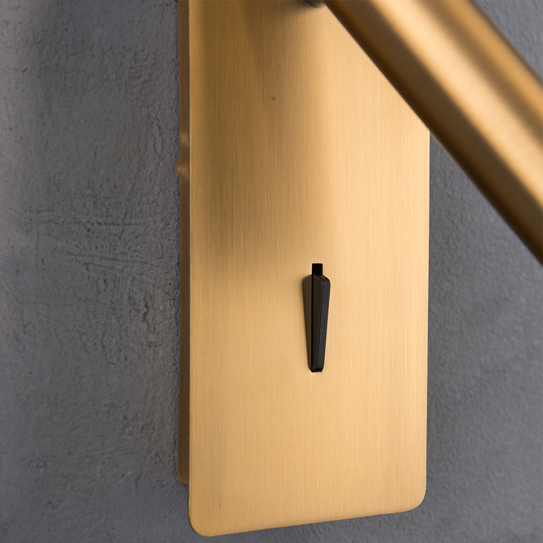 Pre-order for 75 days delivery - Gemini Hotel Style Headboard/ Wall Reading Lamp Gemini-WL (UB)-23-BR - Wall Lamps - ebarza Furniture UAE | Shop Modern Furniture in Abu Dhabi & Dubai - مفروشات ايبازرا في الامارات | تسوق اثاث عصري وديكورات مميزة في دبي وابوظبي
