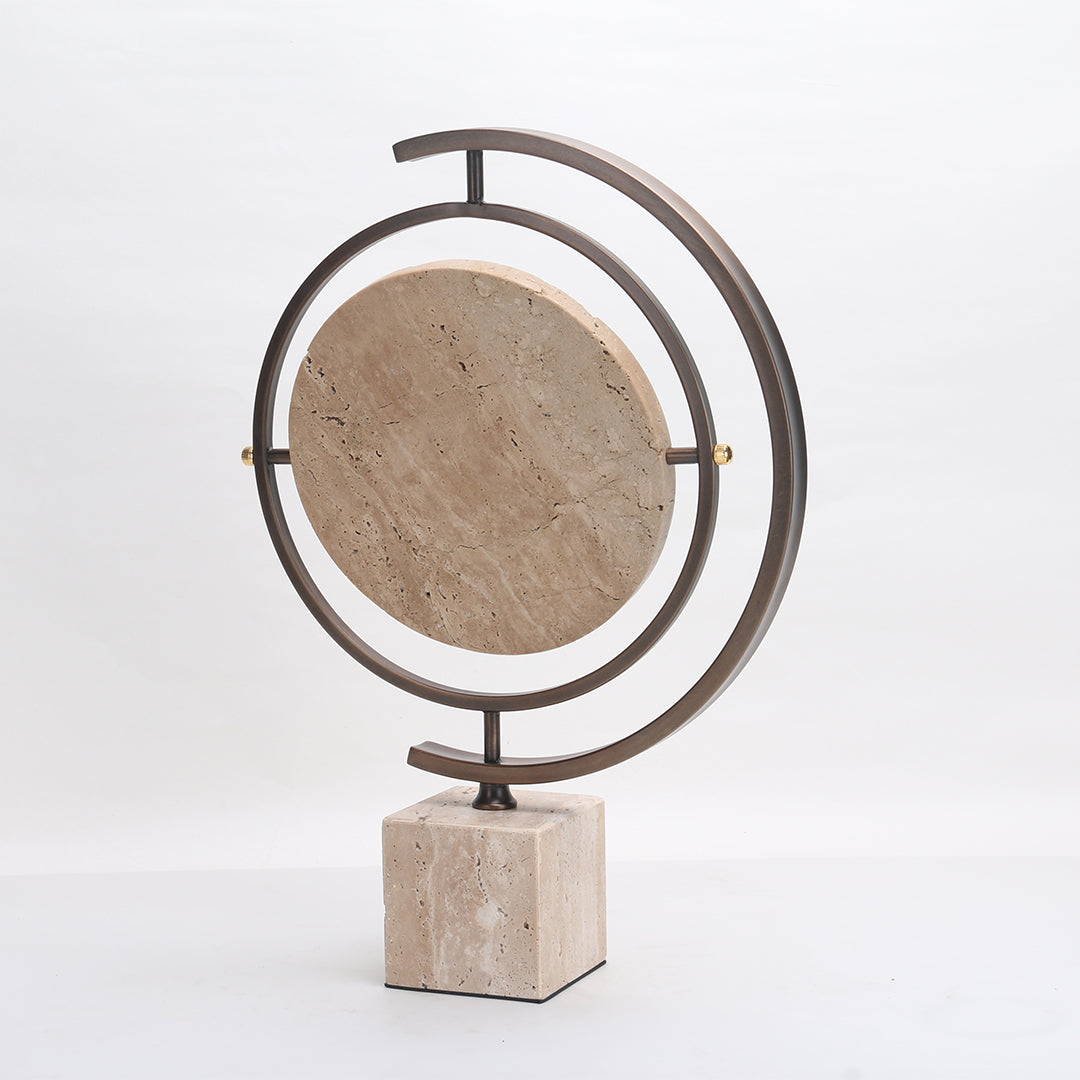 Globe Marble Sculpture KA3164 - Home Decor Figurines - ebarza Furniture UAE | Shop Modern Furniture in Abu Dhabi & Dubai - مفروشات ايبازرا في الامارات | تسوق اثاث عصري وديكورات مميزة في دبي وابوظبي