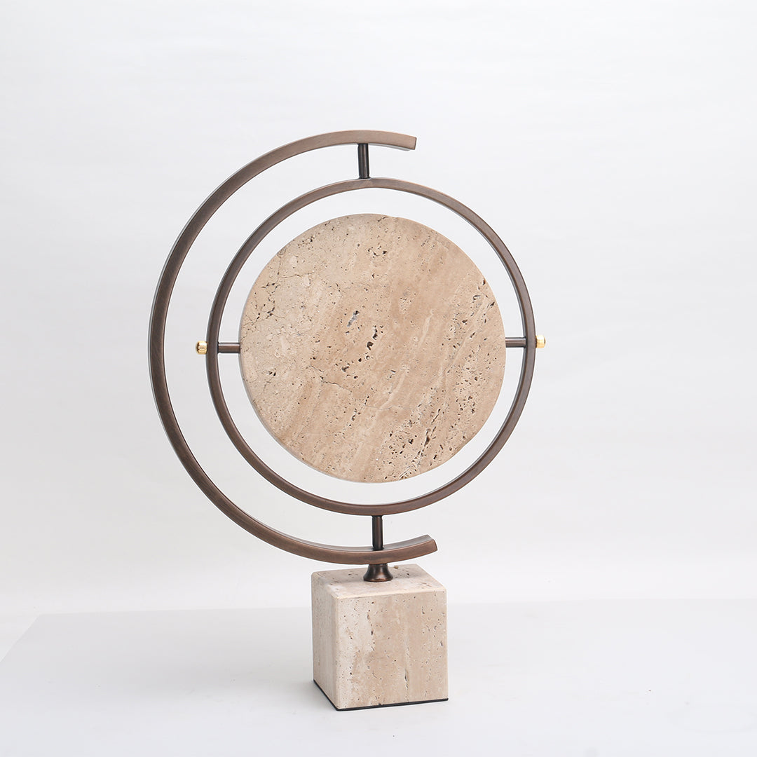 Globe Marble Sculpture KA3164 - Home Decor Figurines - ebarza Furniture UAE | Shop Modern Furniture in Abu Dhabi & Dubai - مفروشات ايبازرا في الامارات | تسوق اثاث عصري وديكورات مميزة في دبي وابوظبي