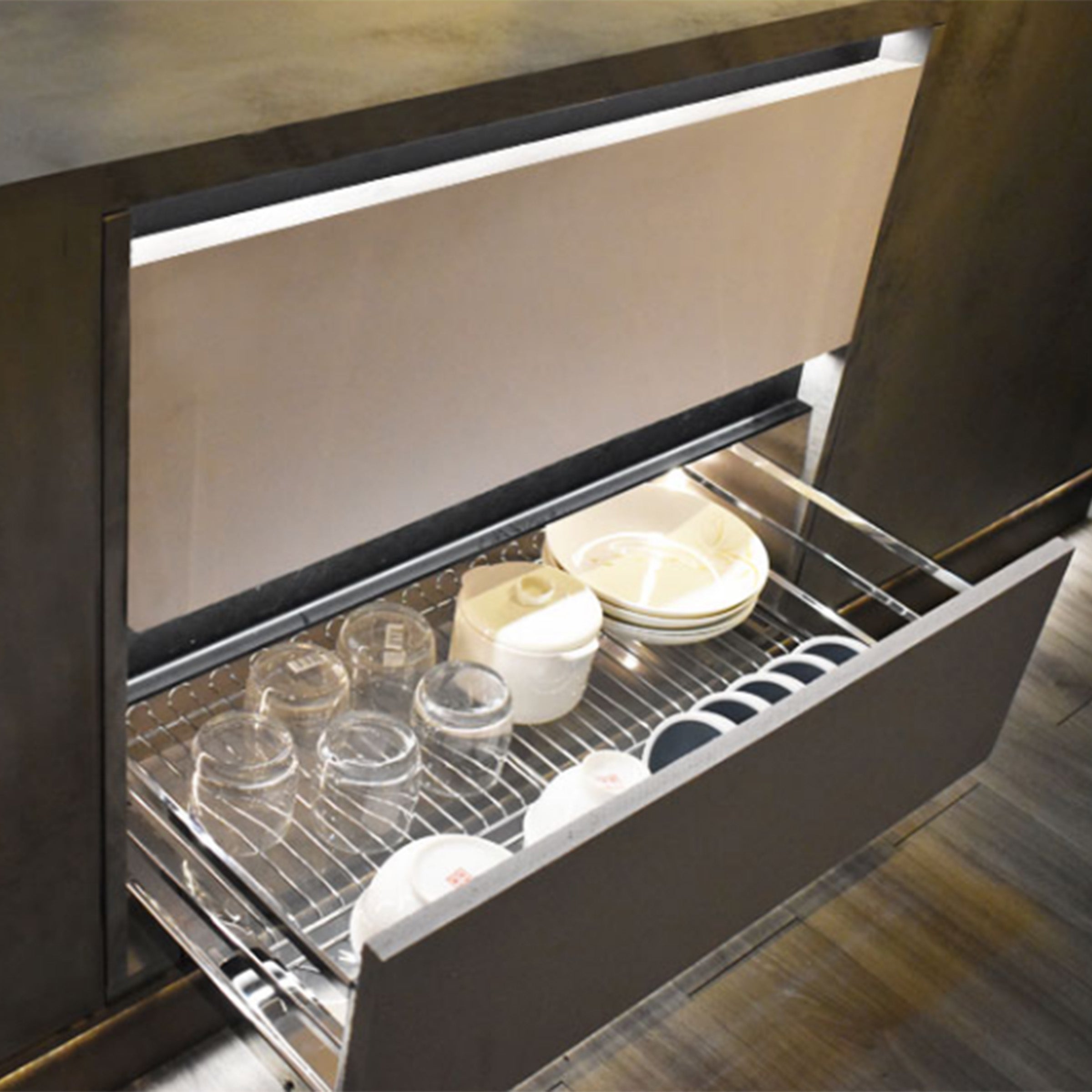 330cm Length (6cm) L shape Alu Handle (Without LED light) Profile Black-CH4-AL052 - PR0063 - wall-panels-profiles - ebarza Furniture UAE | Shop Modern Furniture in Abu Dhabi & Dubai - مفروشات ايبازرا في الامارات | تسوق اثاث عصري وديكورات مميزة في دبي وابوظبي