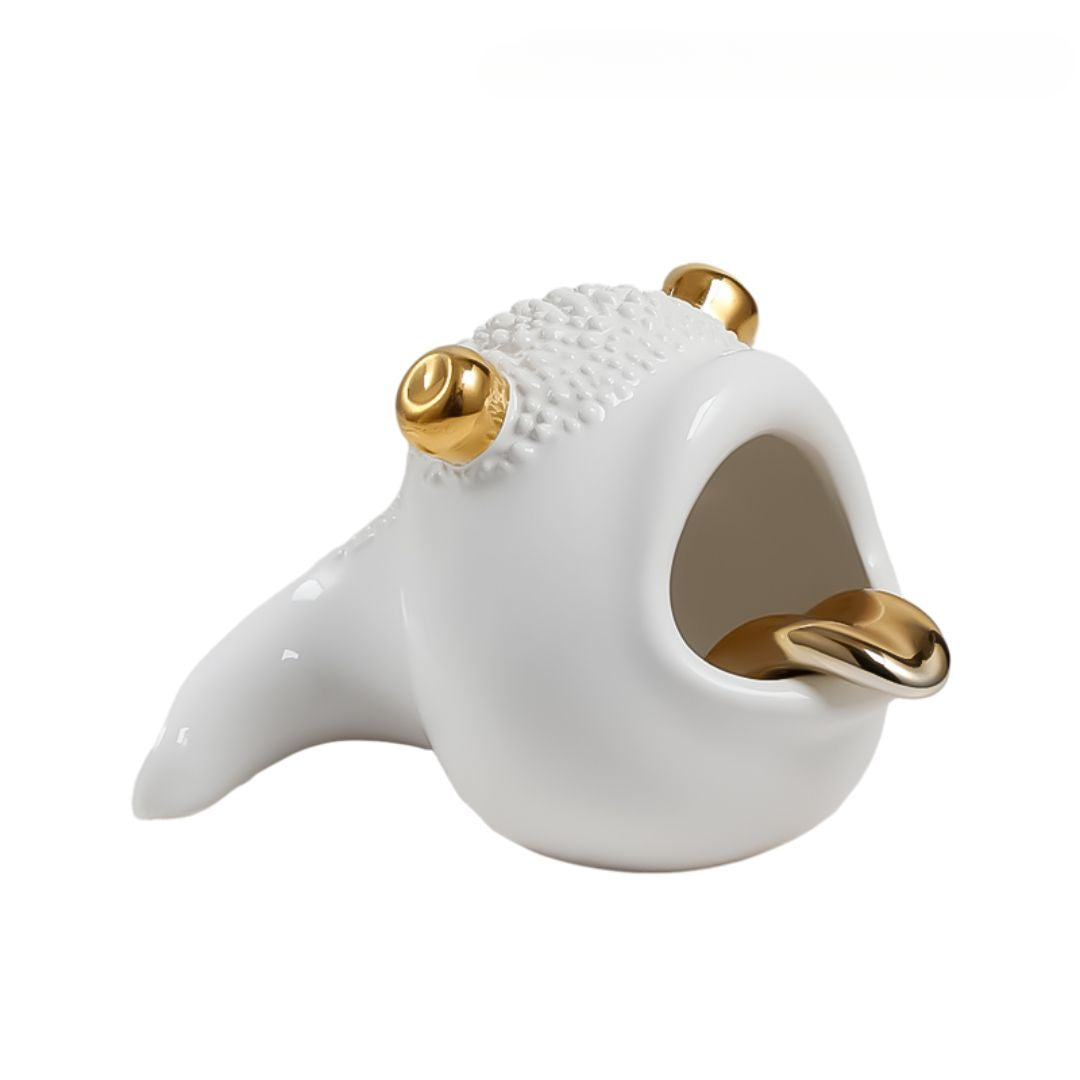 Gold Tongue Fish-B FF-D24018B - Home Decor Figurines - ebarza Furniture UAE | Shop Modern Furniture in Abu Dhabi & Dubai - مفروشات ايبازرا في الامارات | تسوق اثاث عصري وديكورات مميزة في دبي وابوظبي