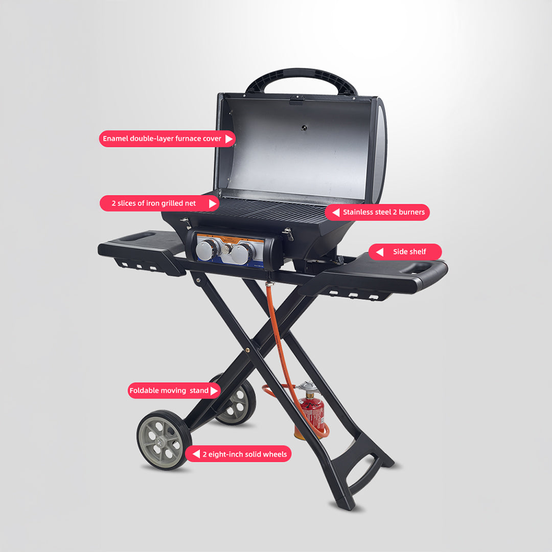 Grillix BBQ Smoker - BBQ-380 - Kitchen Appliances - ebarza Furniture UAE | Shop Modern Furniture in Abu Dhabi & Dubai - مفروشات ايبازرا في الامارات | تسوق اثاث عصري وديكورات مميزة في دبي وابوظبي