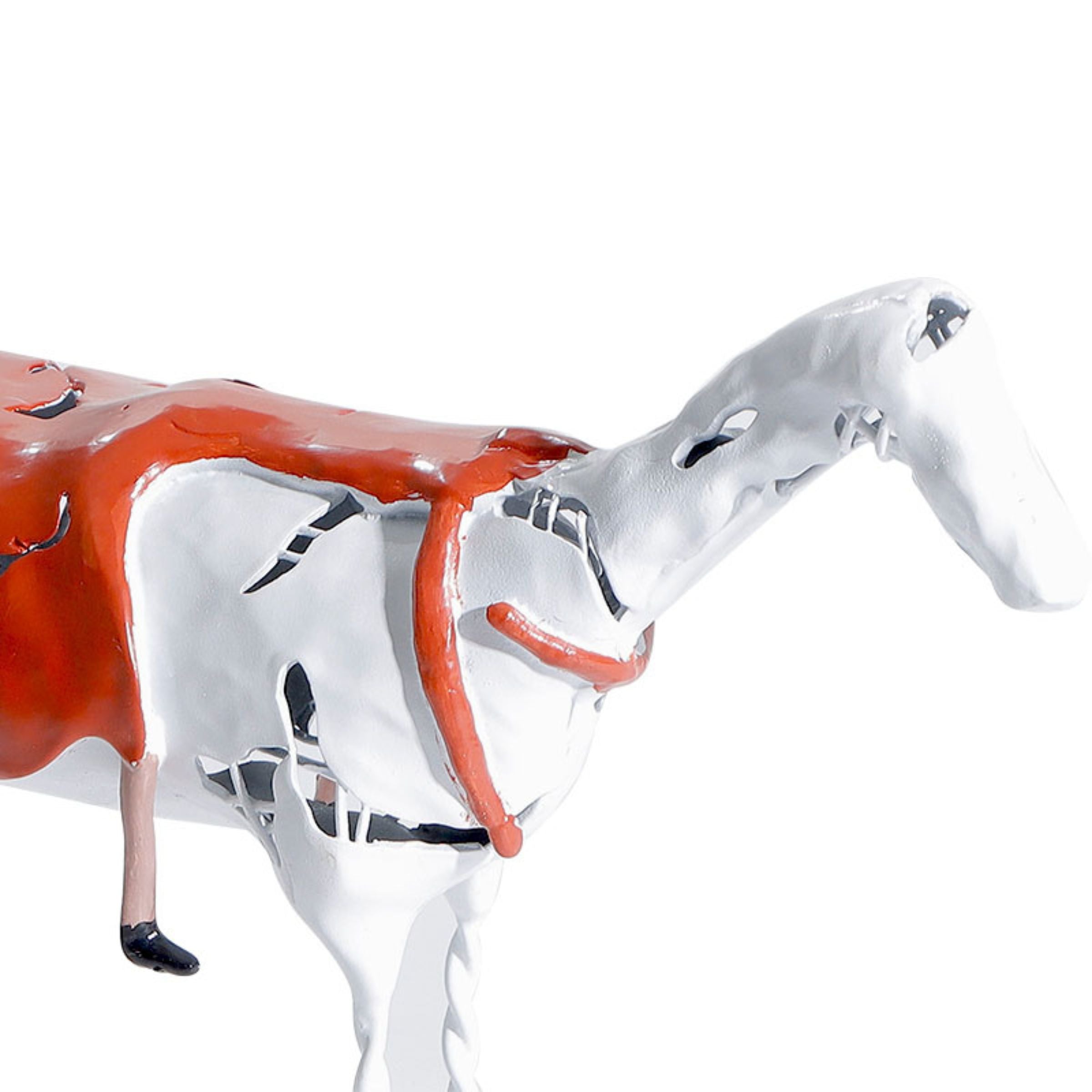 WHITE RESIN SLEEPING GIRL ON HORSE-L H1849L -  Home Decor Figurines - ebarza Furniture UAE | Shop Modern Furniture in Abu Dhabi & Dubai - مفروشات ايبازرا في الامارات | تسوق اثاث عصري وديكورات مميزة في دبي وابوظبي
