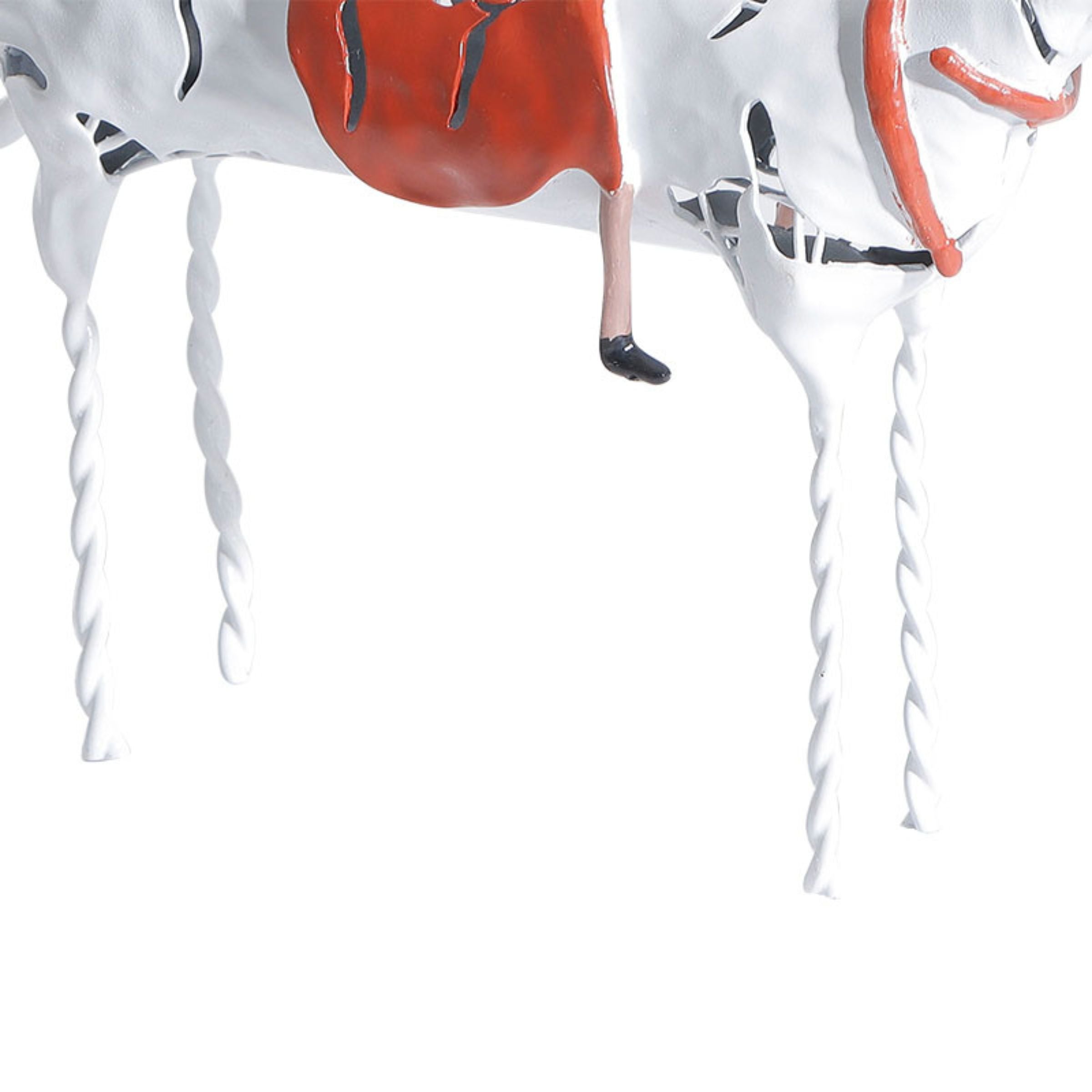 WHITE RESIN SLEEPING GIRL ON HORSE-L H1849L -  Home Decor Figurines - ebarza Furniture UAE | Shop Modern Furniture in Abu Dhabi & Dubai - مفروشات ايبازرا في الامارات | تسوق اثاث عصري وديكورات مميزة في دبي وابوظبي