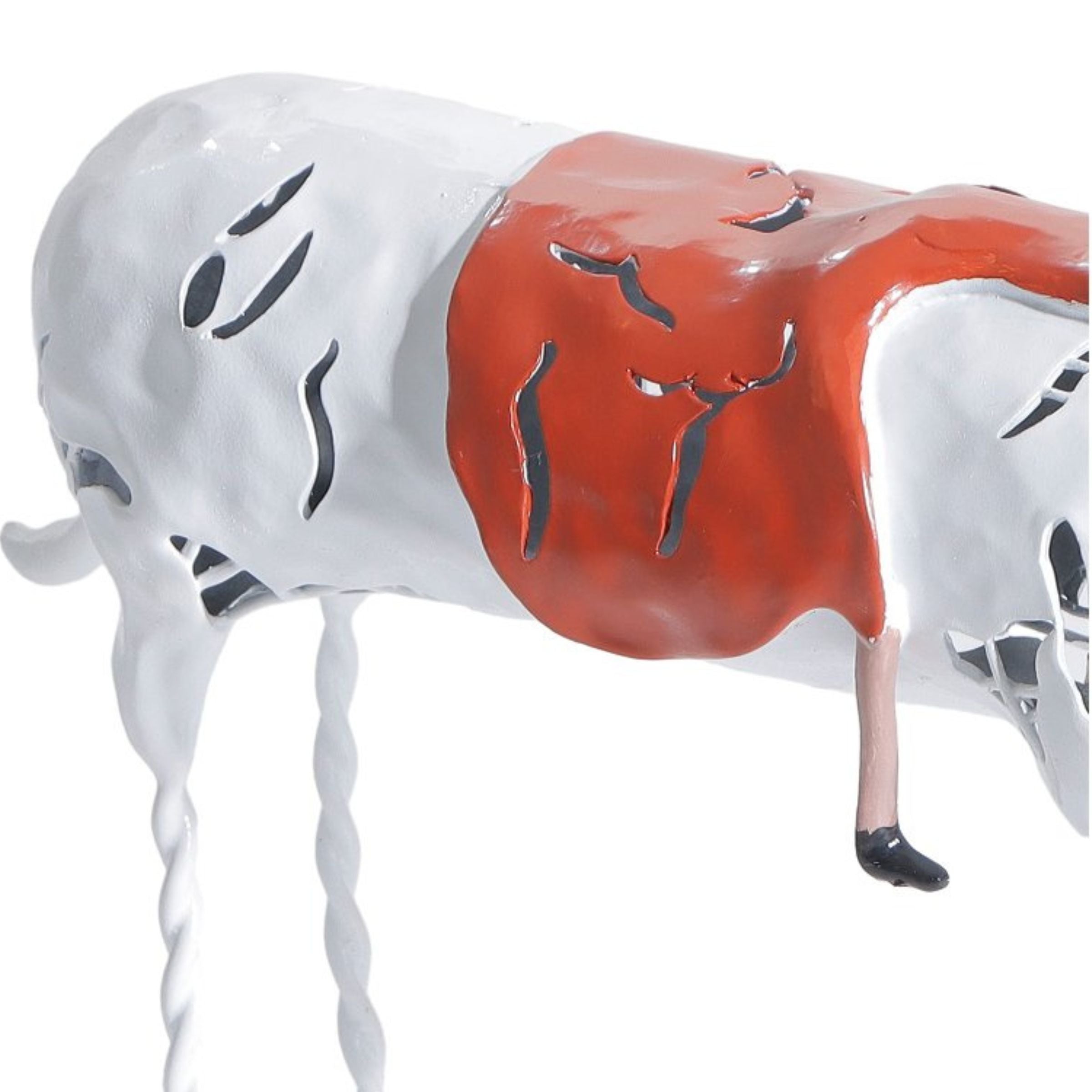 WHITE RESIN SLEEPING GIRL ON HORSE-L H1849L -  Home Decor Figurines - ebarza Furniture UAE | Shop Modern Furniture in Abu Dhabi & Dubai - مفروشات ايبازرا في الامارات | تسوق اثاث عصري وديكورات مميزة في دبي وابوظبي