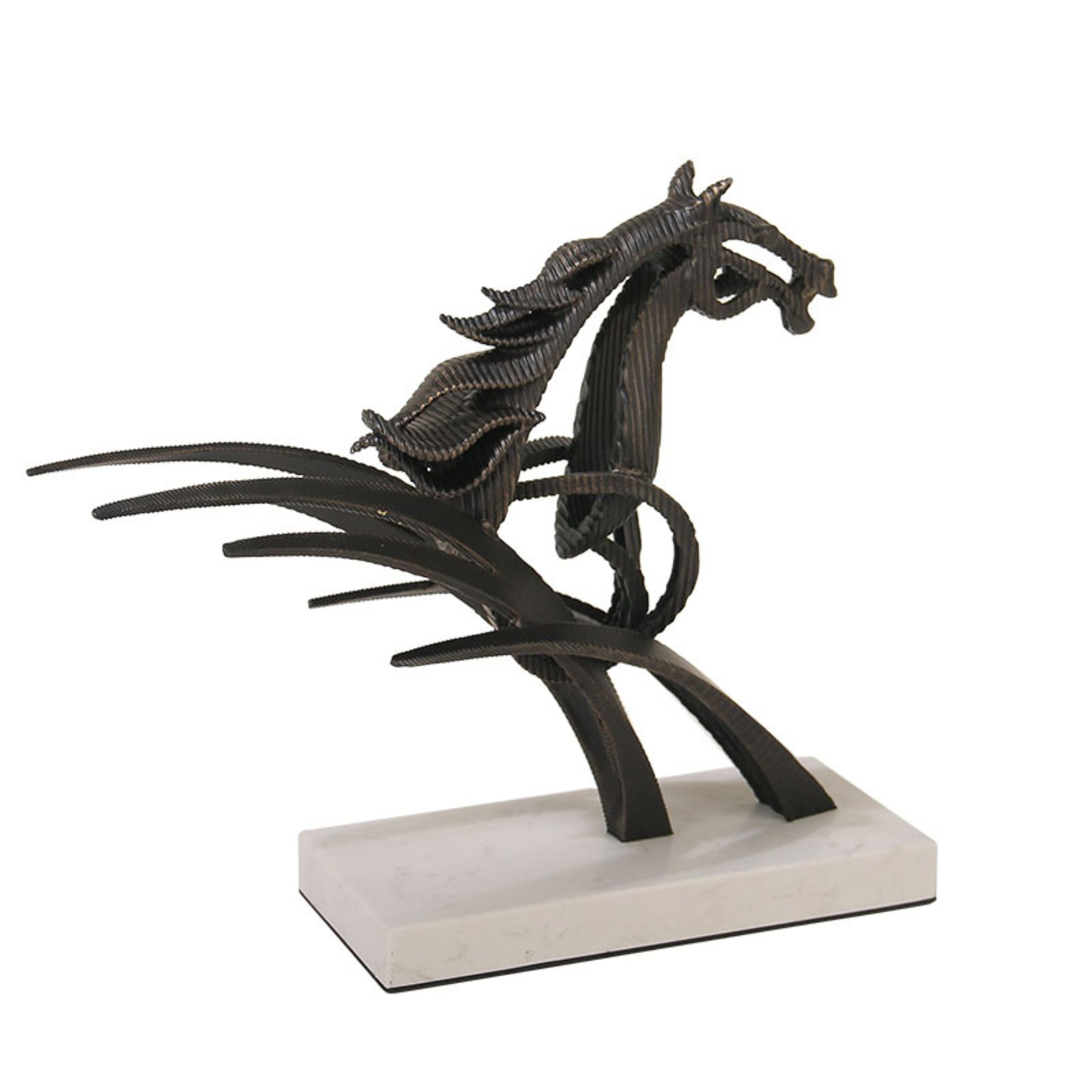 GALLOPING HORSE STATUE H1855S - Home Decor Figurines - ebarza Furniture UAE | Shop Modern Furniture in Abu Dhabi & Dubai - مفروشات ايبازرا في الامارات | تسوق اثاث عصري وديكورات مميزة في دبي وابوظبي