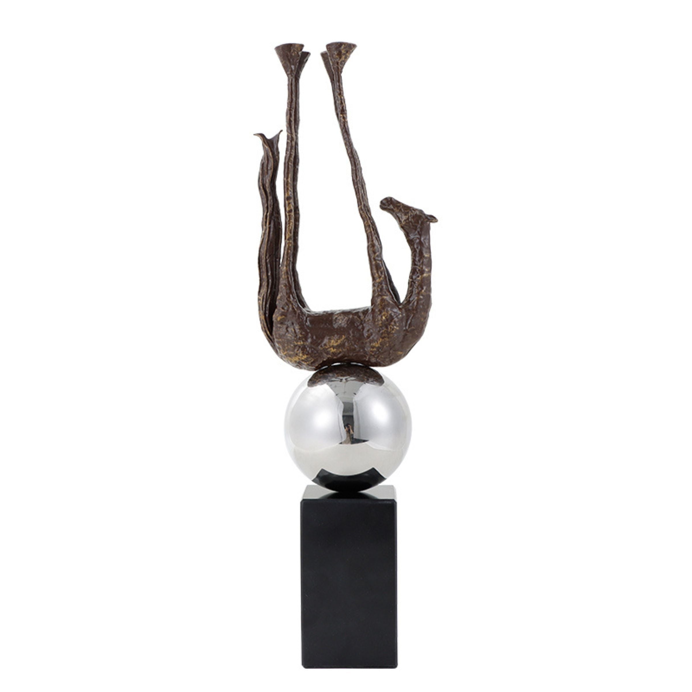 BLACK & Golden HORSE FIGURINE H1896 -  Home Decor Figurines - ebarza Furniture UAE | Shop Modern Furniture in Abu Dhabi & Dubai - مفروشات ايبازرا في الامارات | تسوق اثاث عصري وديكورات مميزة في دبي وابوظبي