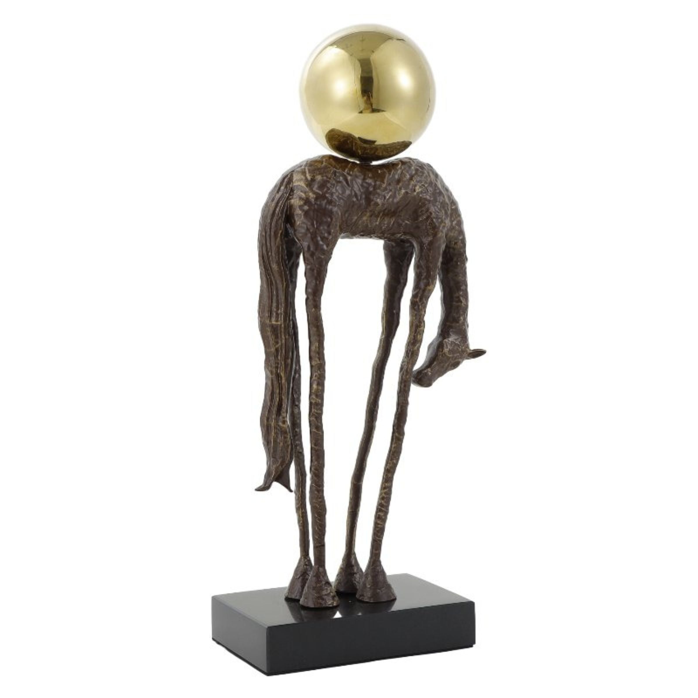 TIN-ALLOY HORSE FIGURINE H1868 -  Home Decor Figurines - ebarza Furniture UAE | Shop Modern Furniture in Abu Dhabi & Dubai - مفروشات ايبازرا في الامارات | تسوق اثاث عصري وديكورات مميزة في دبي وابوظبي