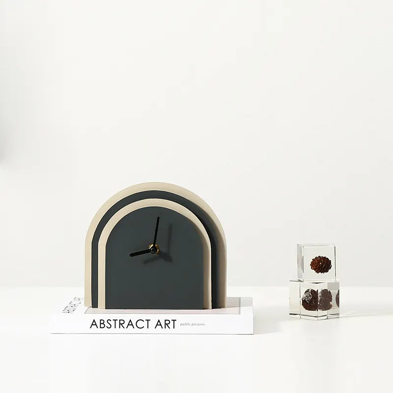 Deep Blue Leather Clock FB-PG2208A - Clocks - ebarza Furniture UAE | Shop Modern Furniture in Abu Dhabi & Dubai - مفروشات ايبازرا في الامارات | تسوق اثاث عصري وديكورات مميزة في دبي وابوظبي