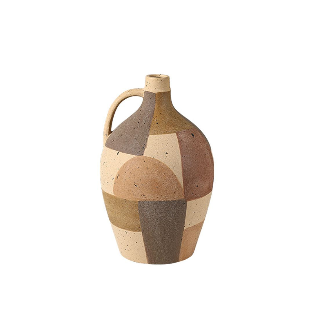 Assorted Color Hand-painted Ceramic Vase B-FF-D25073B - Vases - ebarza Furniture UAE | Shop Modern Furniture in Abu Dhabi & Dubai - مفروشات ايبازرا في الامارات | تسوق اثاث عصري وديكورات مميزة في دبي وابوظبي
