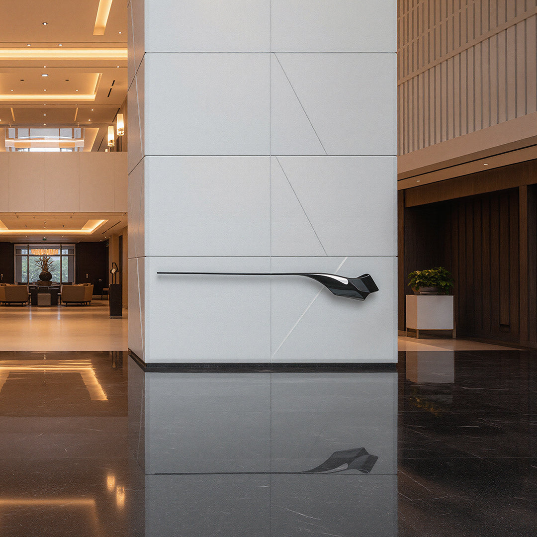 Hand Crafted Black Stainless Steel Shelf BJ20250018B small - Artwork - ebarza Furniture UAE | Shop Modern Furniture in Abu Dhabi & Dubai - مفروشات ايبازرا في الامارات | تسوق اثاث عصري وديكورات مميزة في دبي وابوظبي